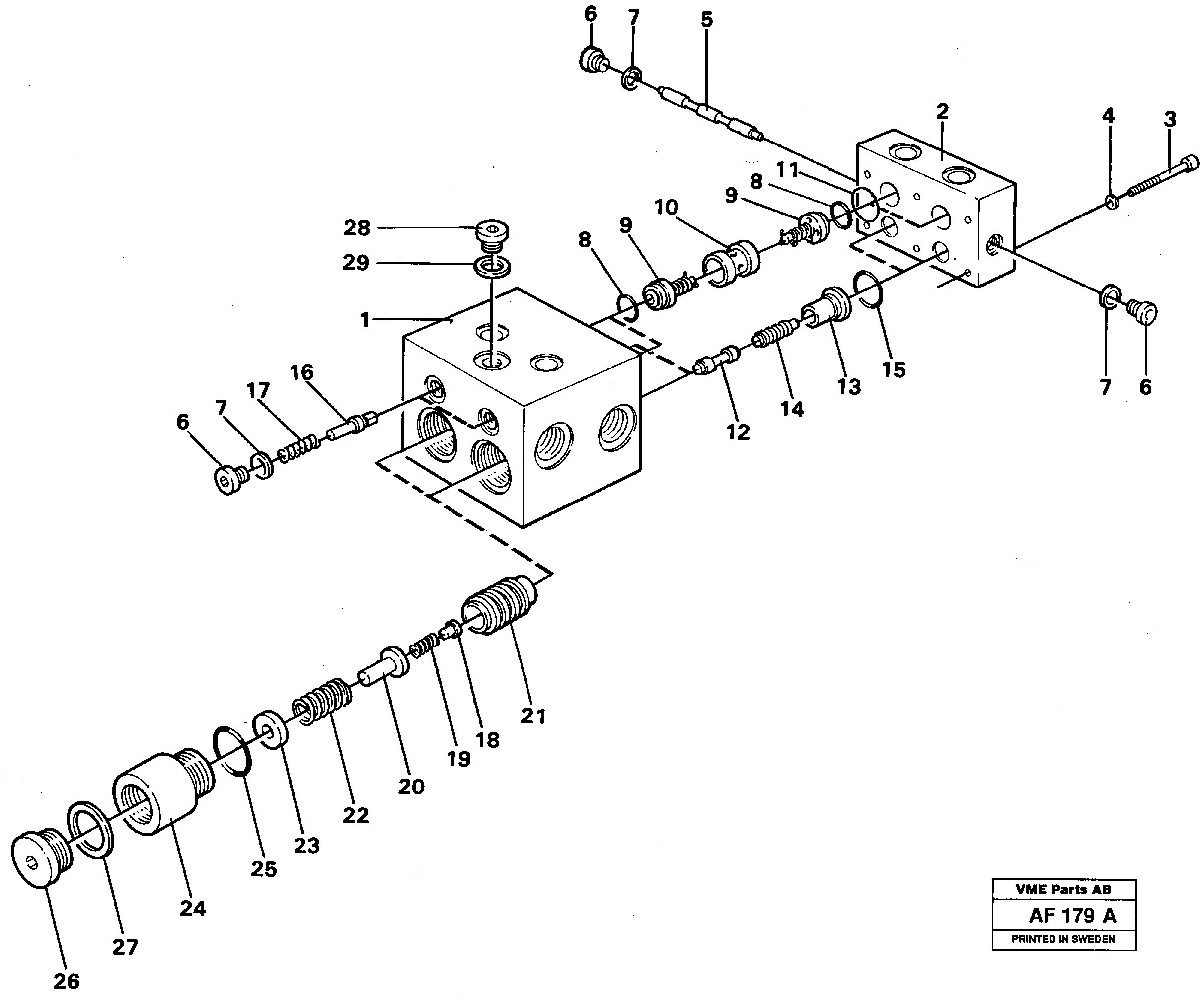 Схема запчастей Volvo L150 - 72574 Shift valve L150/L150C VOLVO BM VOLVO BM L150/L150C SER NO - 2767/- 60708