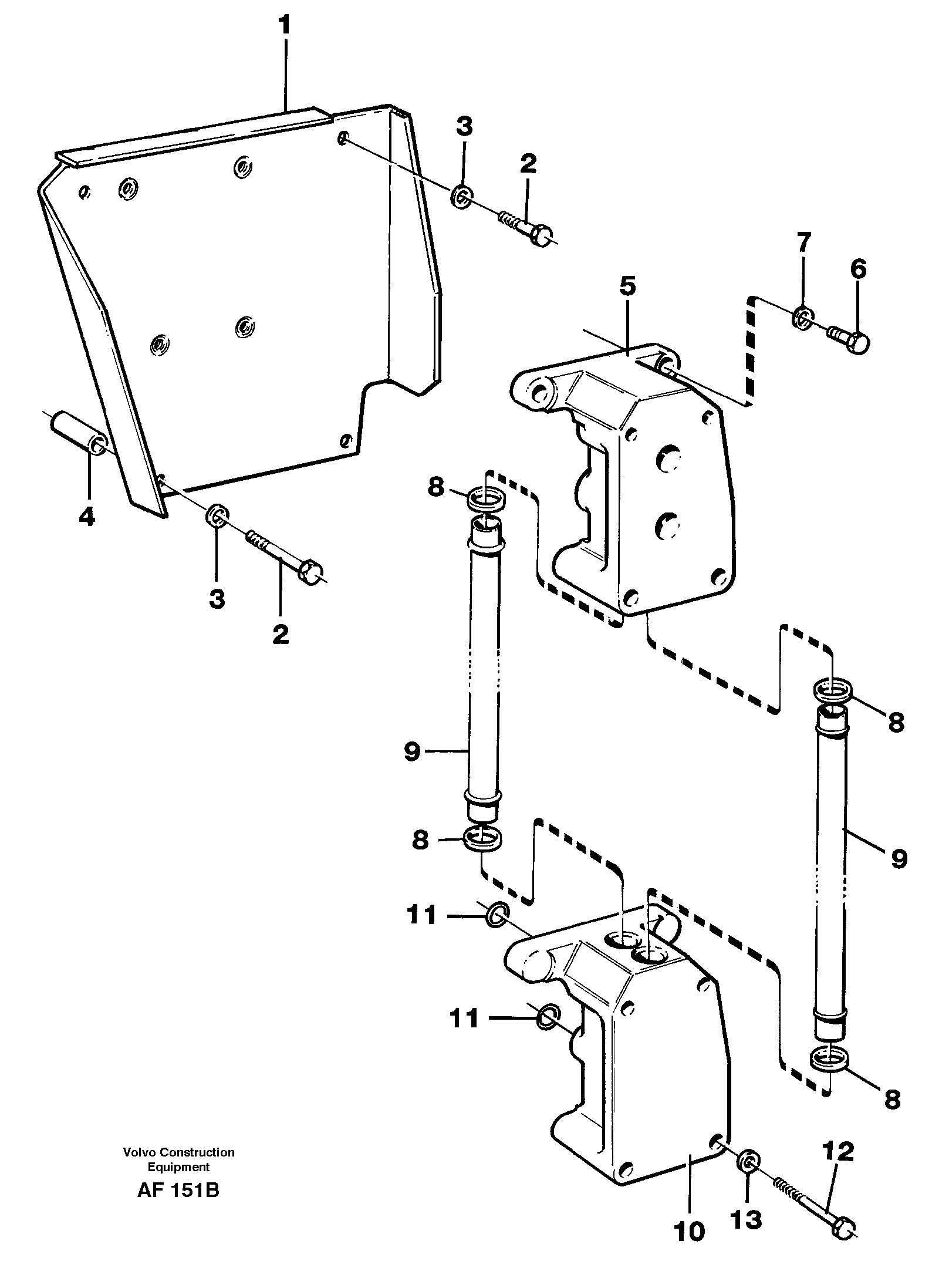 Схема запчастей Volvo L150 - 12456 Distribution housing L150/L150C VOLVO BM VOLVO BM L150/L150C SER NO - 2767/- 60708