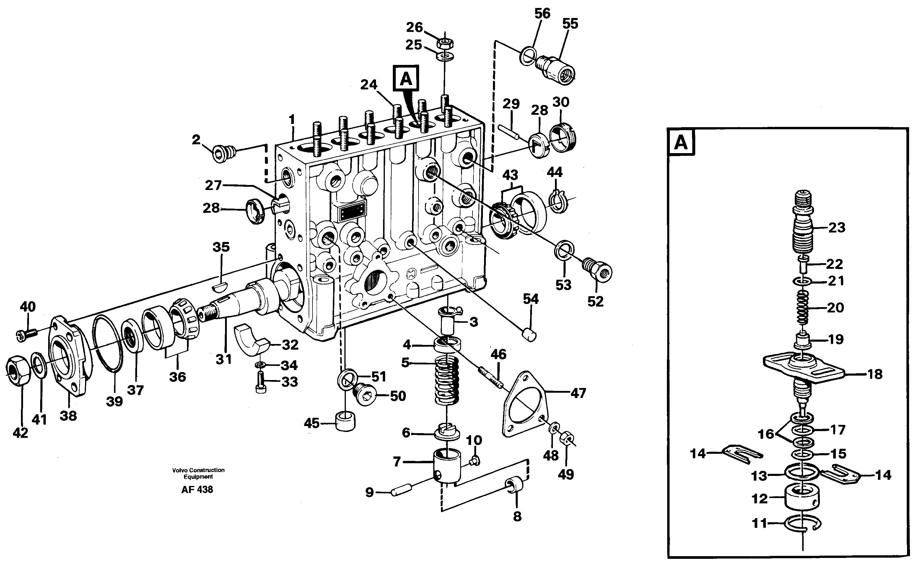 Схема запчастей Volvo L150 - 90914 Injection pump L150/L150C VOLVO BM VOLVO BM L150/L150C SER NO - 2767/- 60708