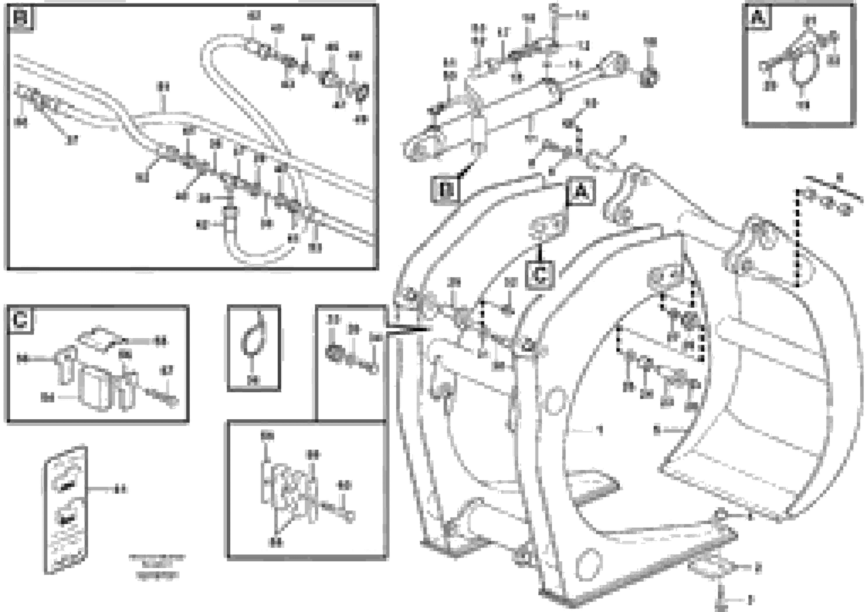 Схема запчастей Volvo L150 - 89560 Sorting grapple ATTACHMENTS ATTACHMENTS WHEEL LOADERS GEN. - C