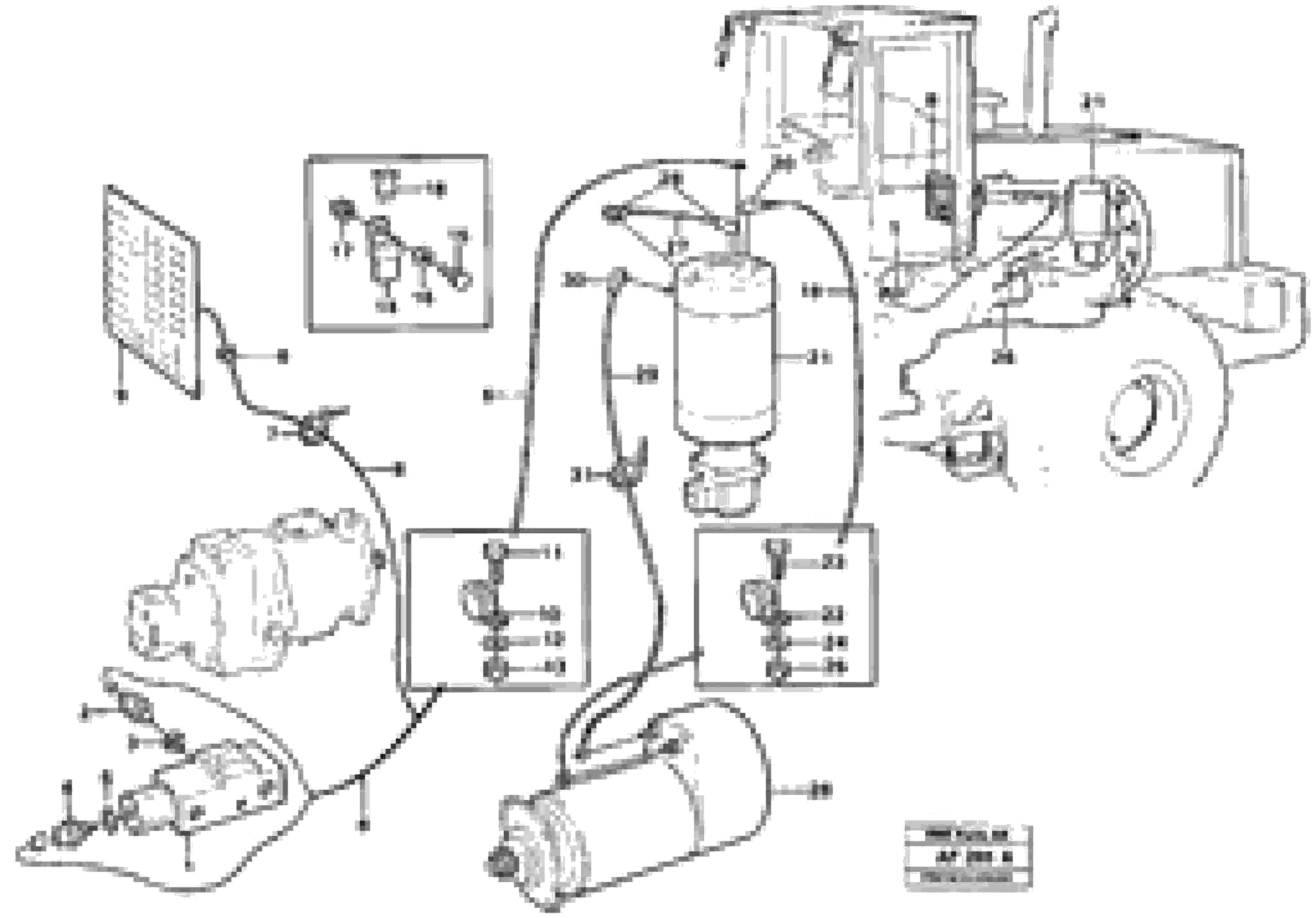 Схема запчастей Volvo L150 - 17683 Cable harness, secondary steering system L150/L150C VOLVO BM VOLVO BM L150/L150C SER NO - 2767/- 60708