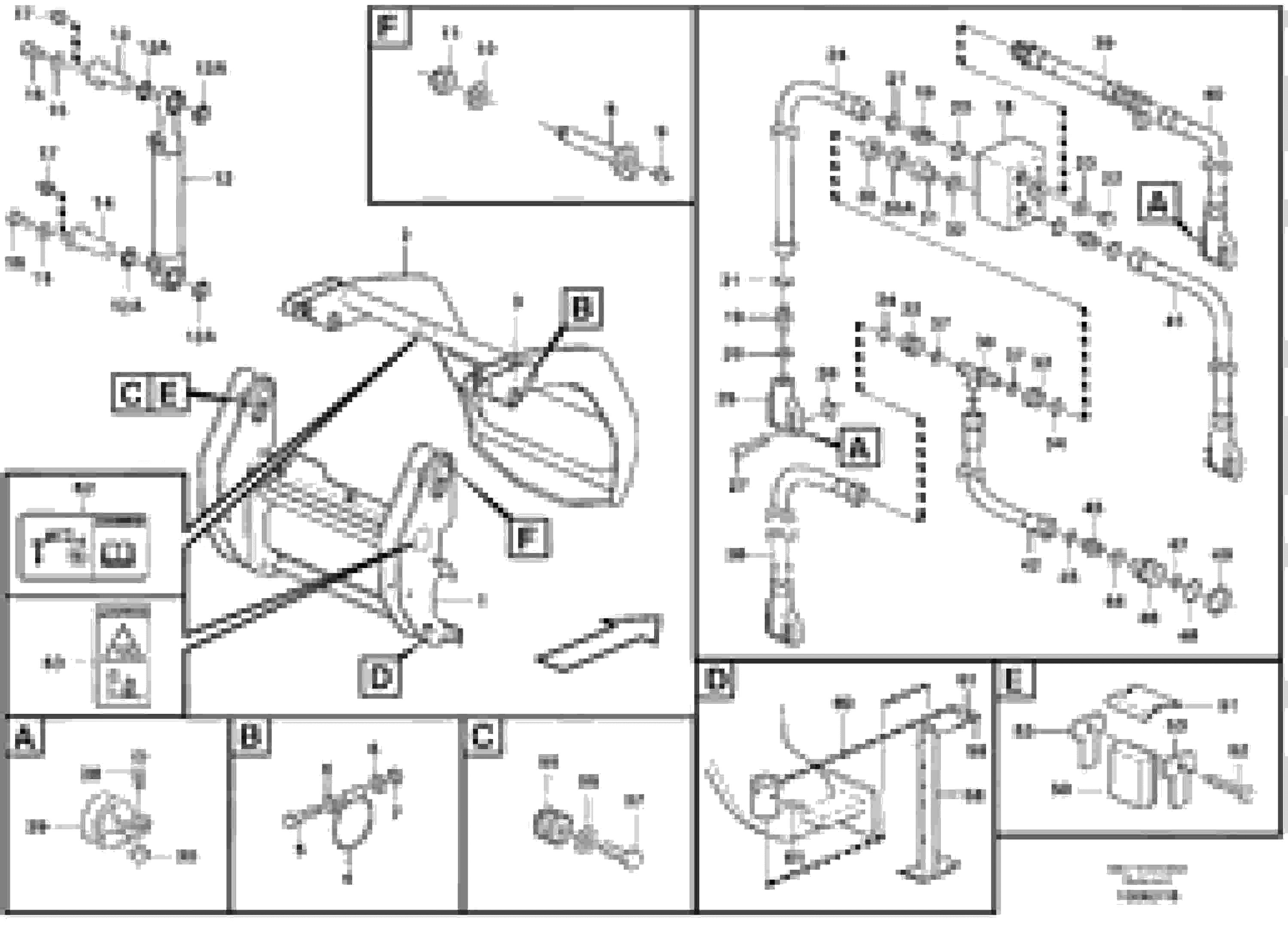 Схема запчастей Volvo L150 - 12887 Combi fork ATTACHMENTS ATTACHMENTS WHEEL LOADERS GEN. - C