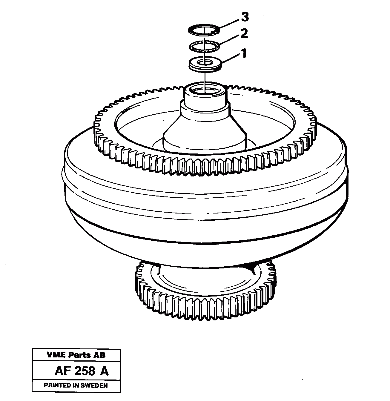 Схема запчастей Volvo L150 - 5789 Torque converter L150/L150C VOLVO BM VOLVO BM L150/L150C SER NO - 2767/- 60708