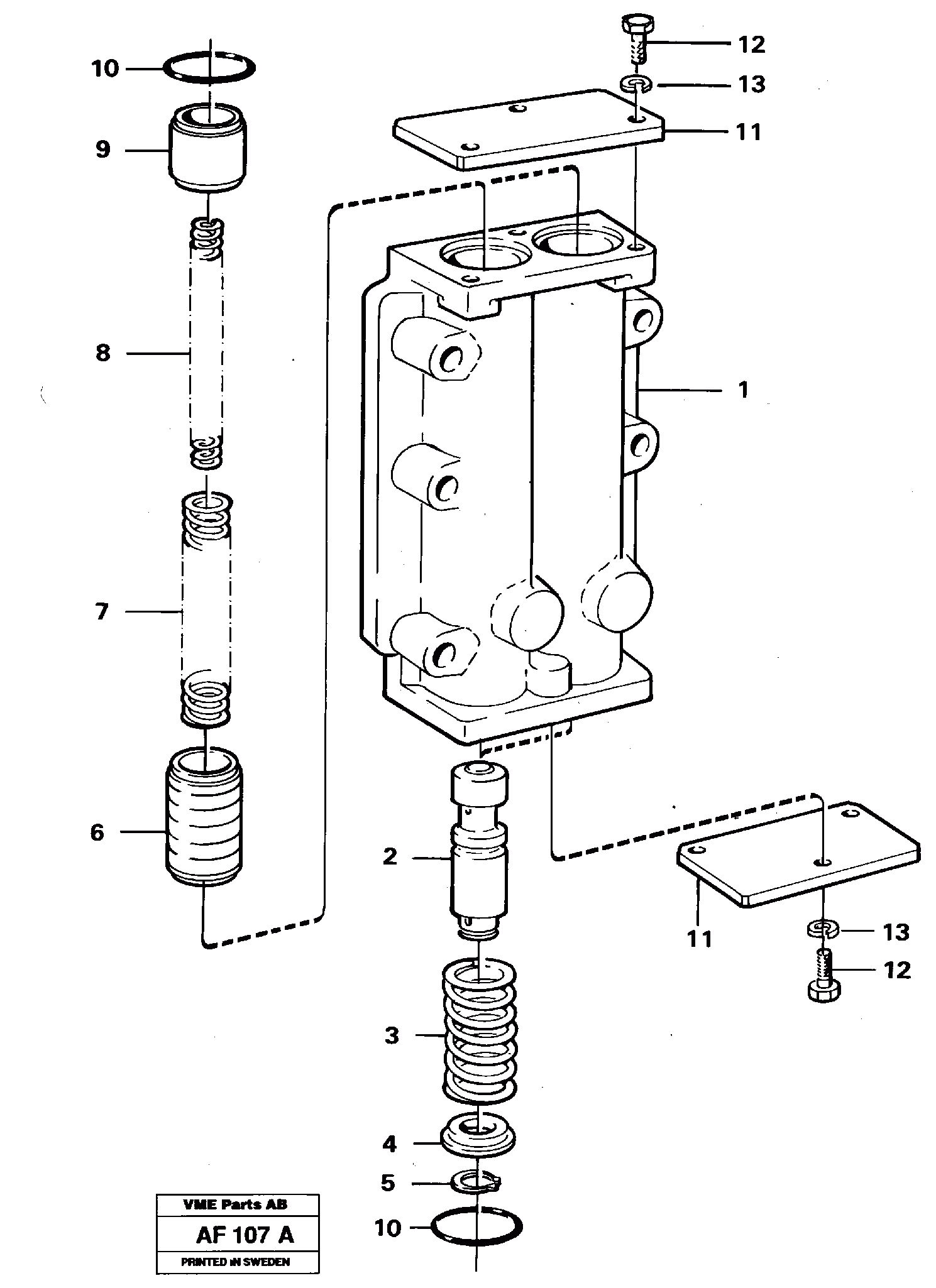 Схема запчастей Volvo L150 - 5829 Pressure limiting valve L150/L150C VOLVO BM VOLVO BM L150/L150C SER NO - 2767/- 60708