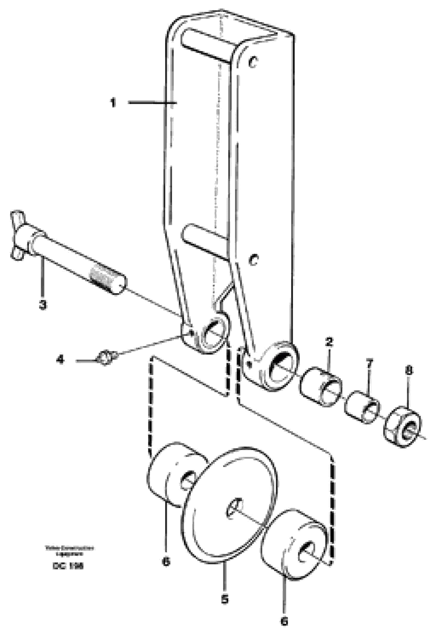 Схема запчастей Volvo L150 - 36501 Asphalt cutter ATTACHMENTS ATTACHMENTS WHEEL LOADERS GEN. - C