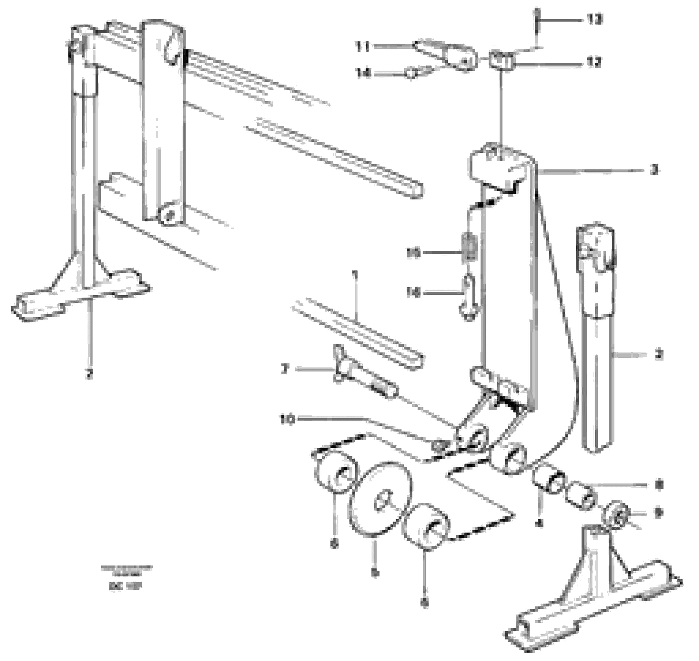 Схема запчастей Volvo L150 - 40087 Asphalt cutter ATTACHMENTS ATTACHMENTS WHEEL LOADERS GEN. - C