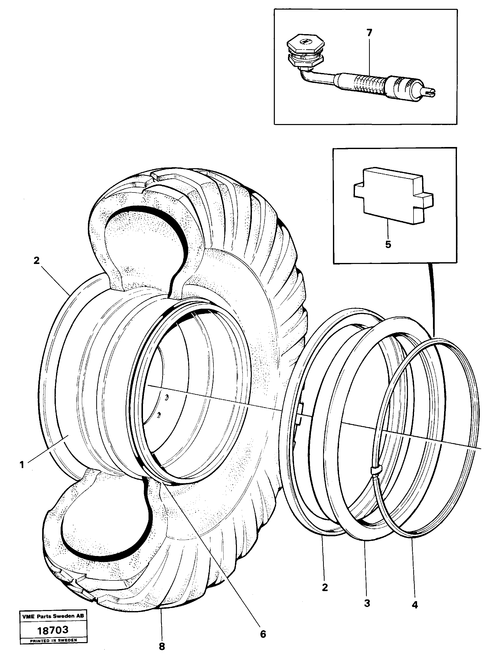 Схема запчастей Volvo L160 - 98659 Wheel L160 VOLVO BM L160