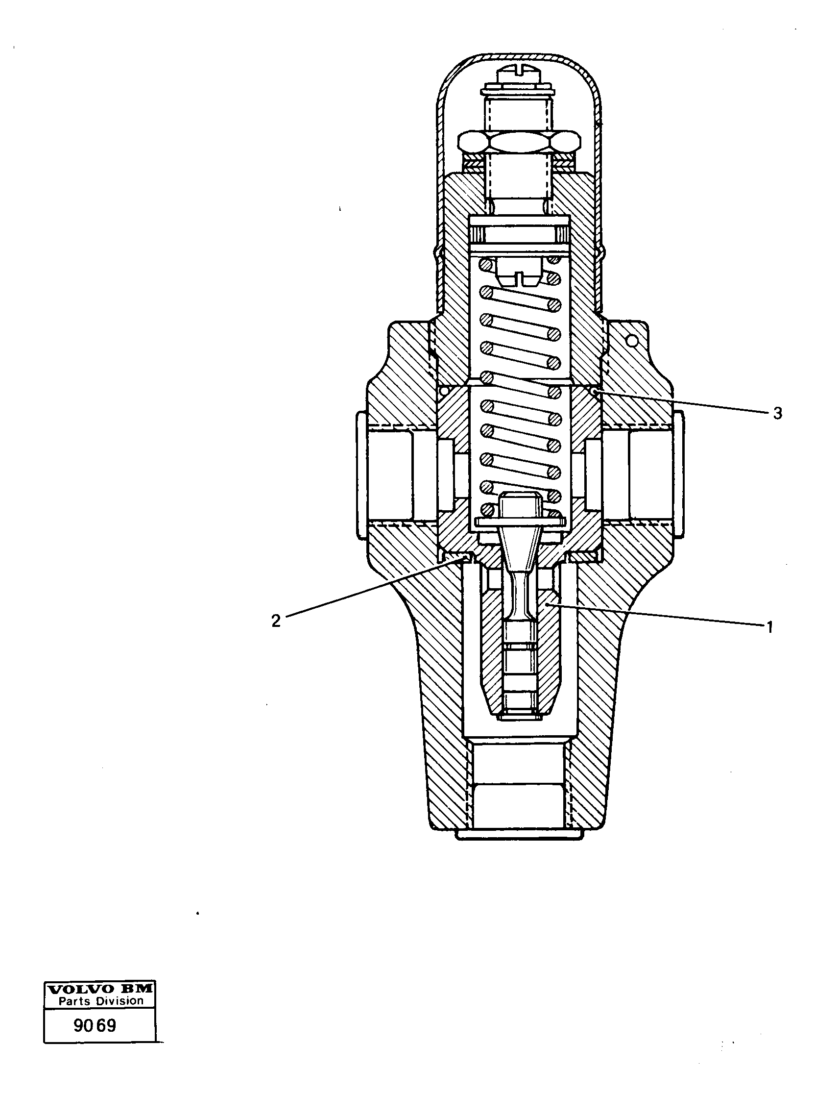 Схема запчастей Volvo L160 - 15456 Pressure valve L160 VOLVO BM L160