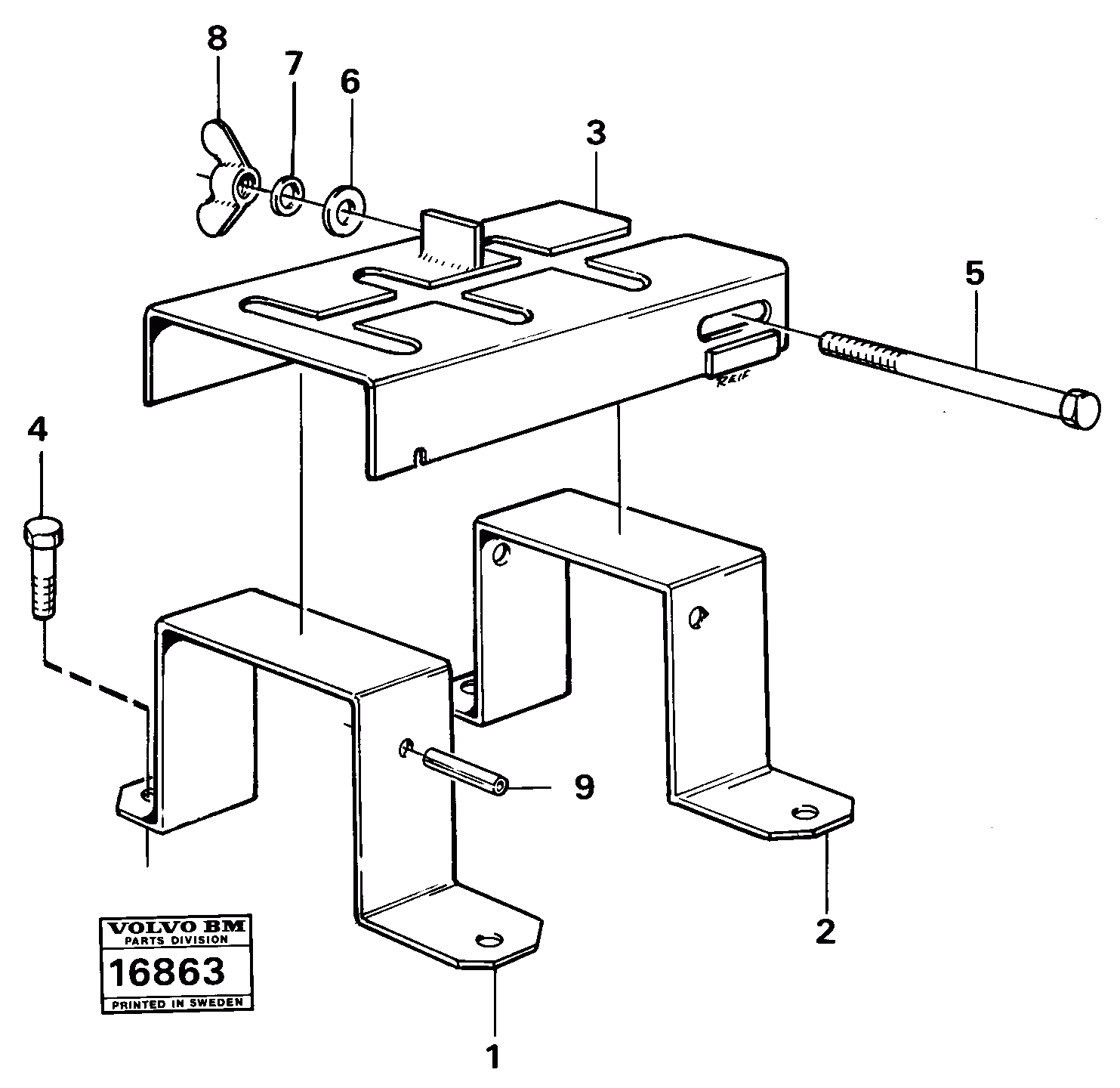 Схема запчастей Volvo L160 - 15459 Level lock L160 VOLVO BM L160