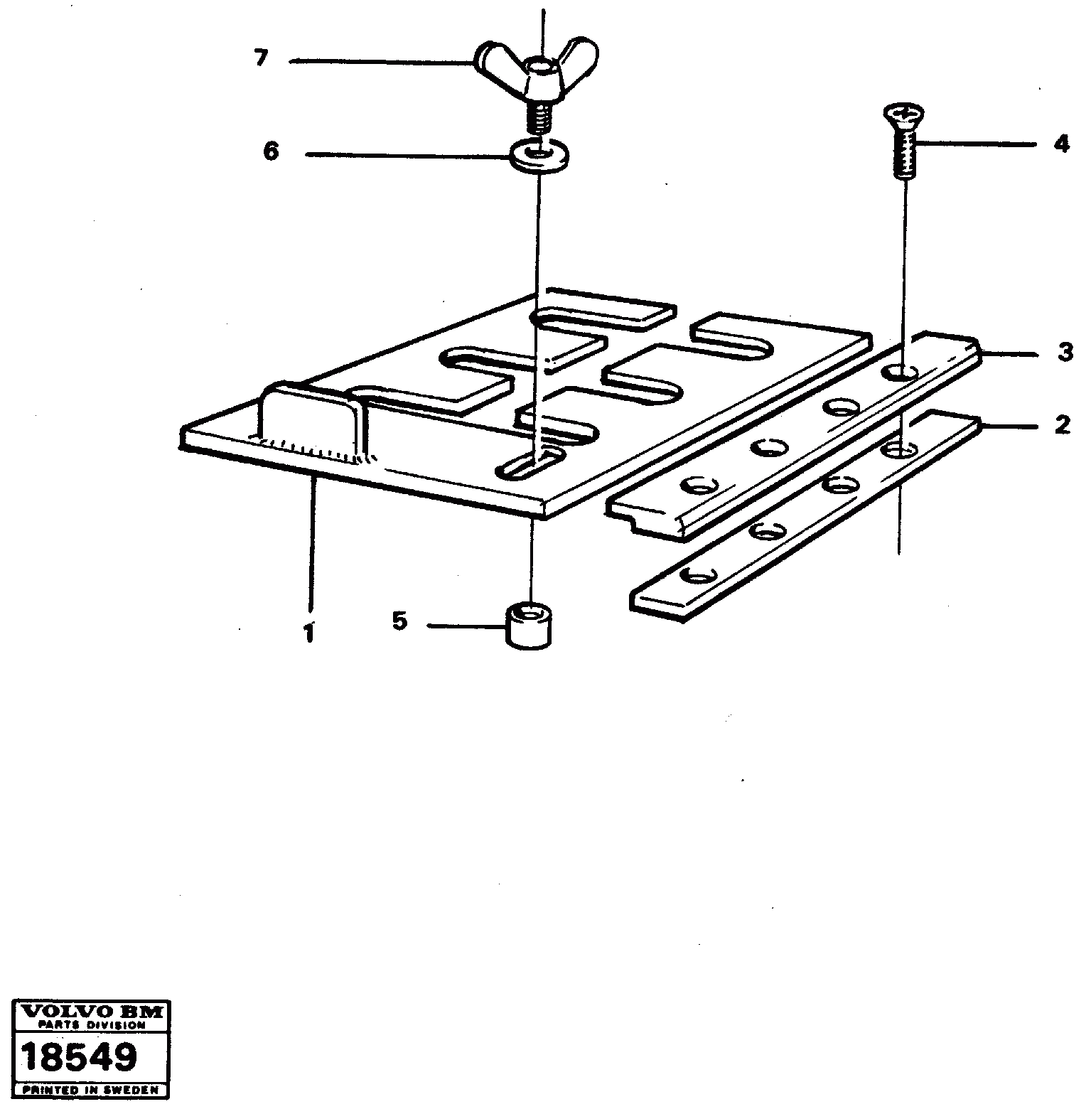 Схема запчастей Volvo L160 - 259 Level lock L160 VOLVO BM L160