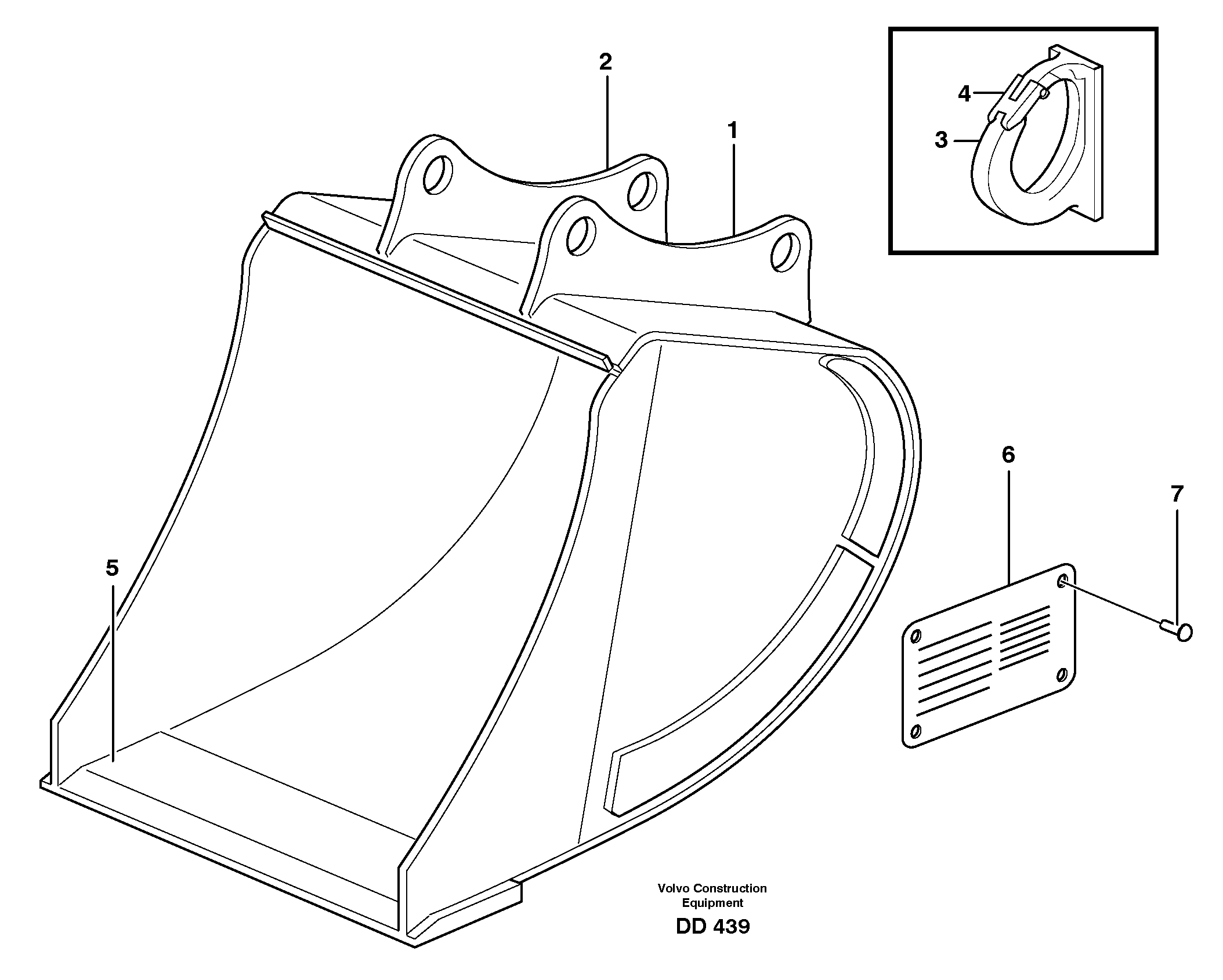 Схема запчастей Volvo L160 - 27792 Buckets, direct fitting ATTACHMENTS ATTACHMENTS BUCKETS