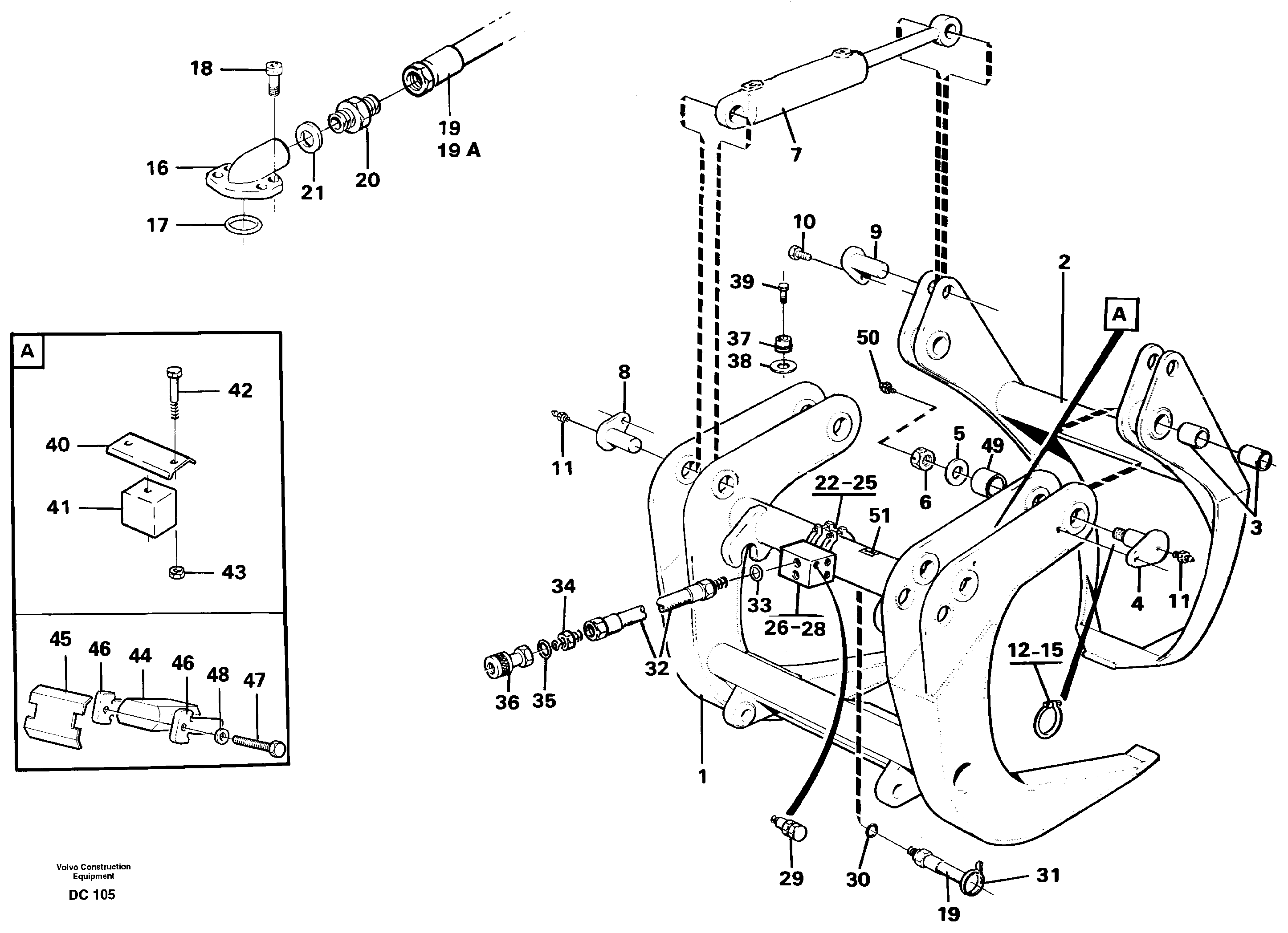 Схема запчастей Volvo L160 - 6542 Sorting grapple ATTACHMENTS ATTACHMENTS MISCELLANEOUS