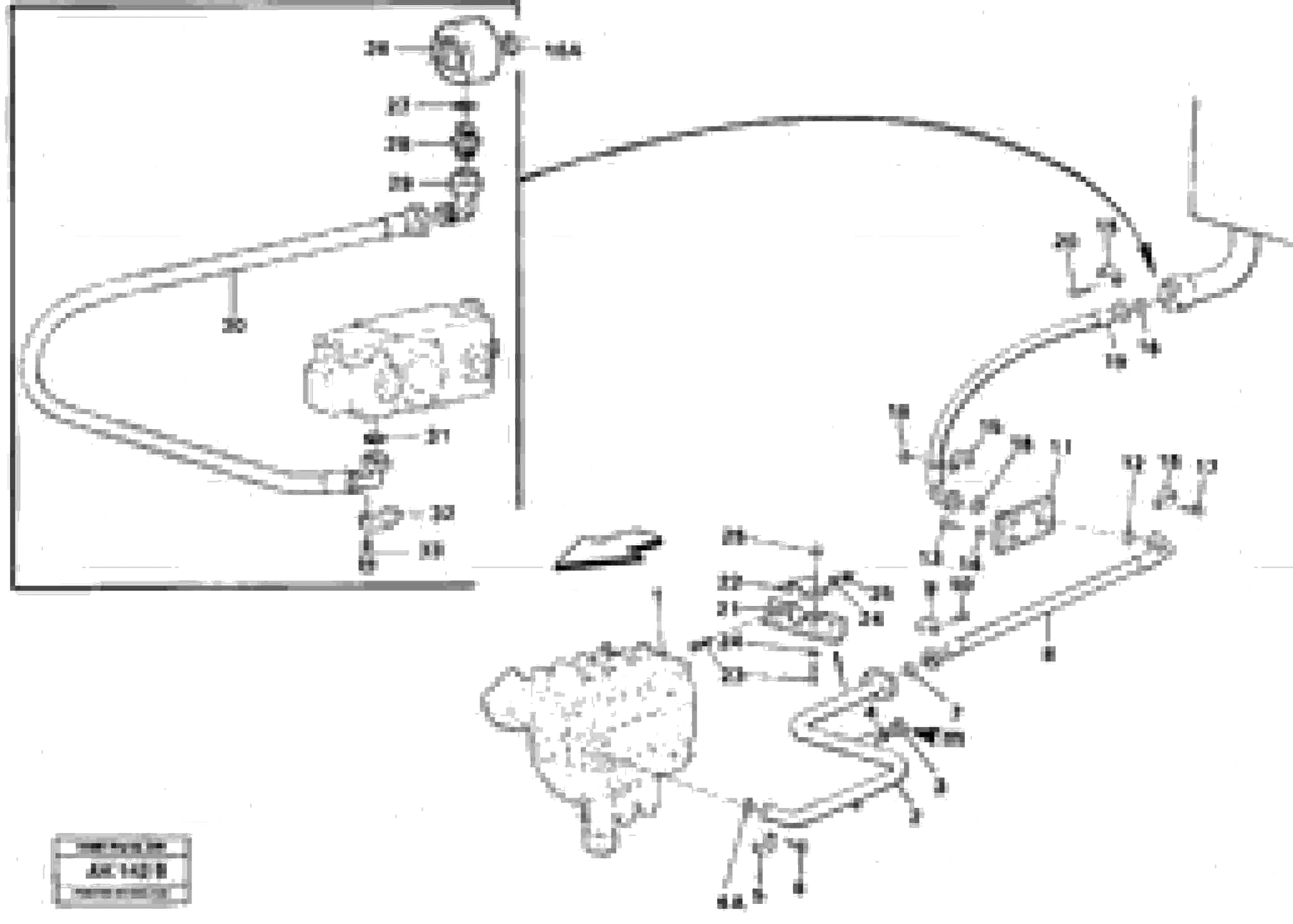 Схема запчастей Volvo L180 - 49802 Hydraulic system, return line L180/L180C VOLVO BM VOLVO BM L180/L180C SER NO -2532 / -60469 USA