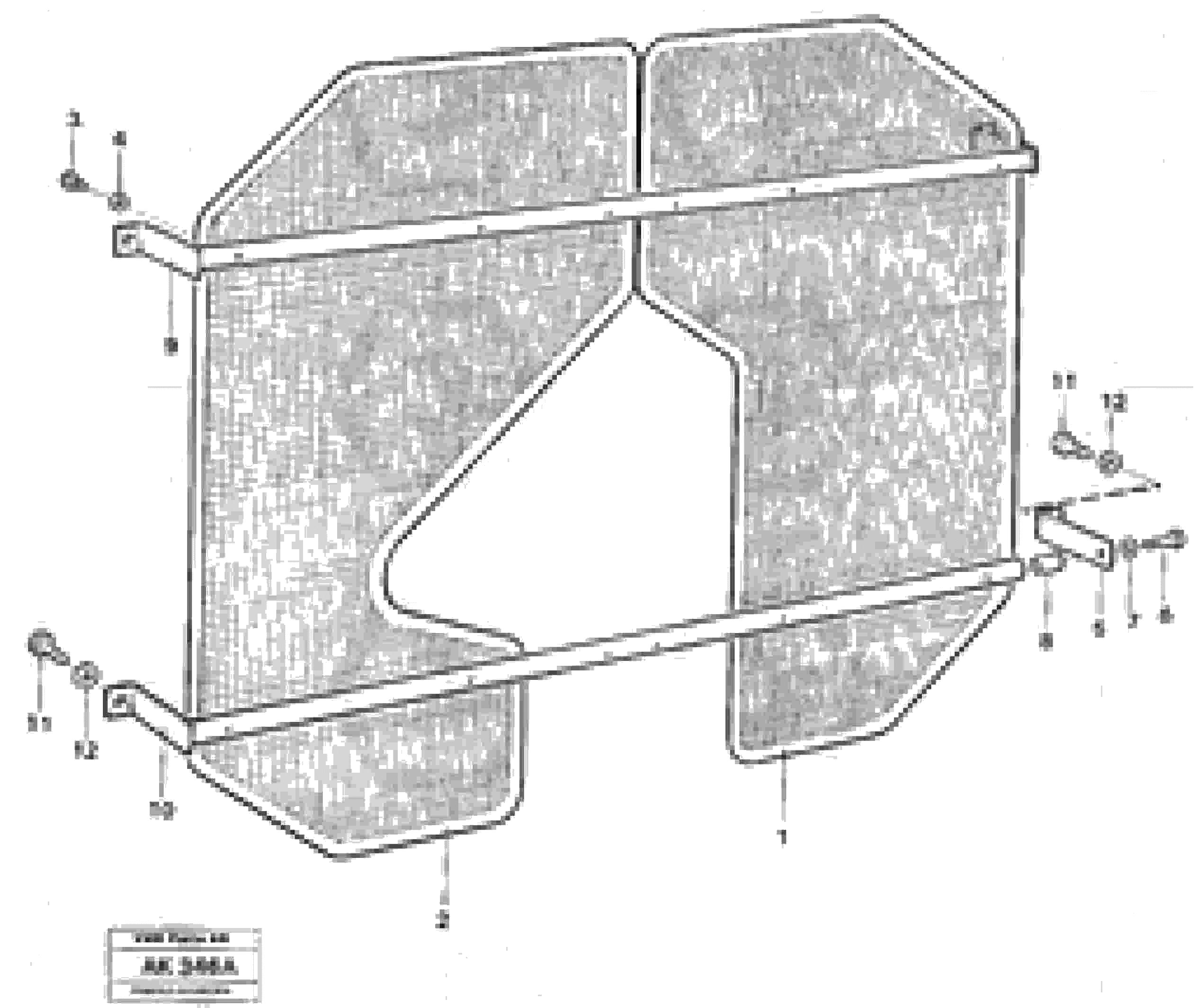 Схема запчастей Volvo L180 - 39040 Fan guard L180/L180C VOLVO BM VOLVO BM L180/L180C SER NO -2532 / -60469 USA