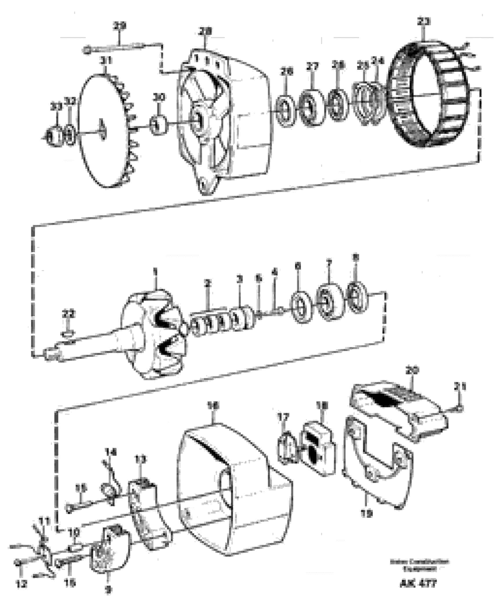 Схема запчастей Volvo L180 - 79911 Alternator L180/L180C VOLVO BM VOLVO BM L180/L180C SER NO -2532 / -60469 USA