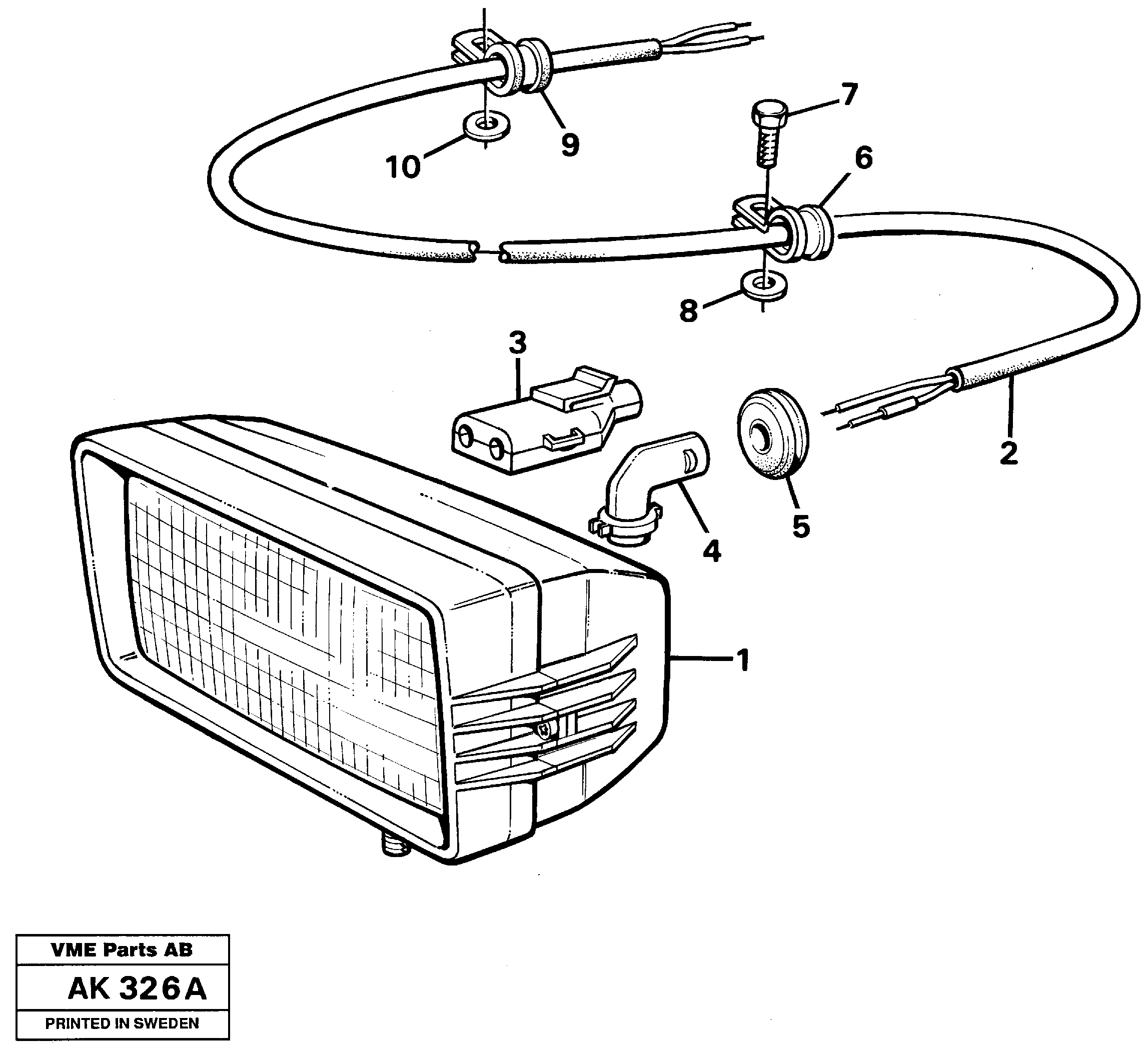 Схема запчастей Volvo L180 - 11617 Cable harness, pre-cleaner L180/L180C VOLVO BM VOLVO BM L180/L180C SER NO -2532 / -60469 USA