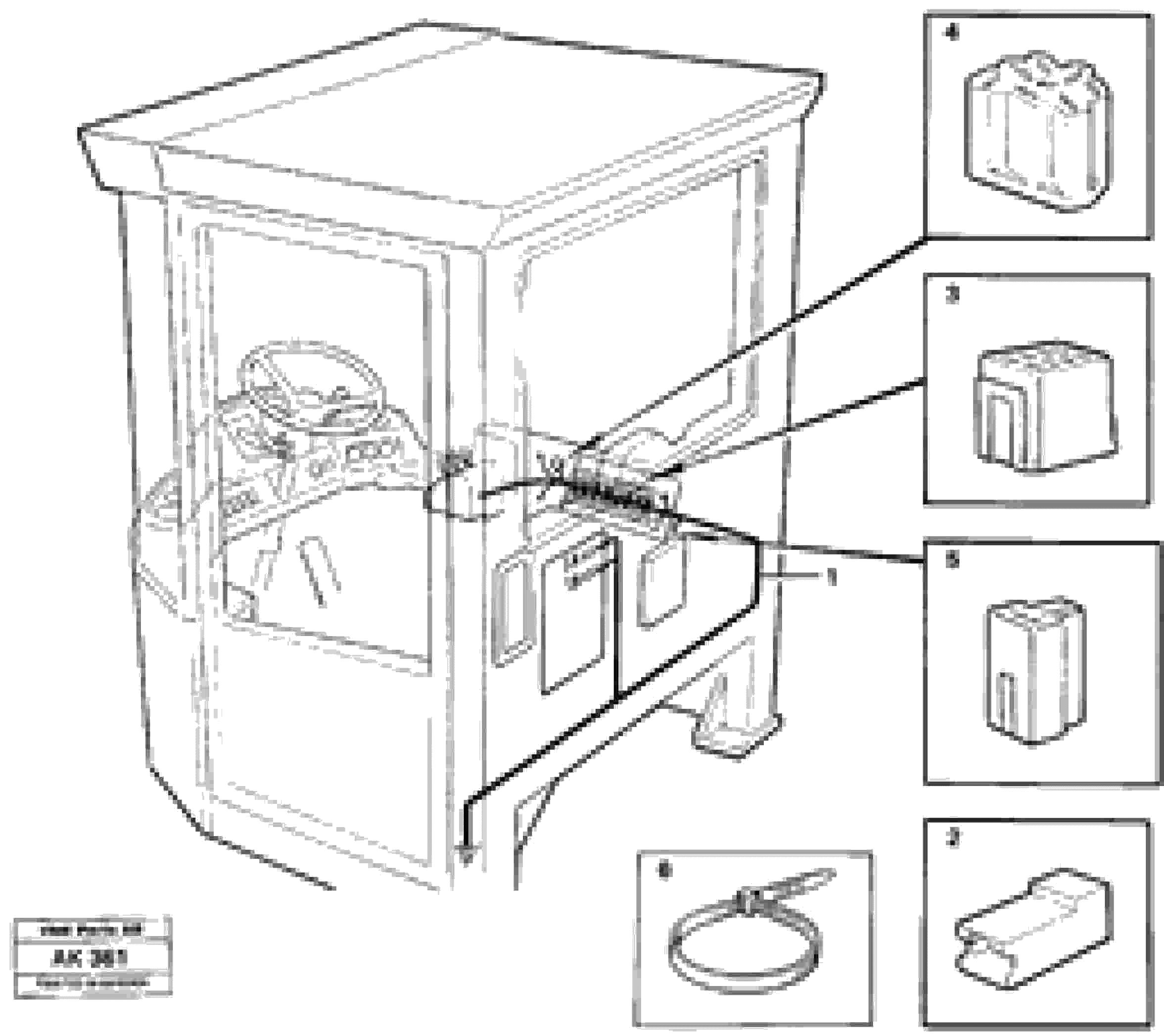 Схема запчастей Volvo L180 - 49696 Cable harness, cab L180/L180C VOLVO BM VOLVO BM L180/L180C SER NO -2532 / -60469 USA