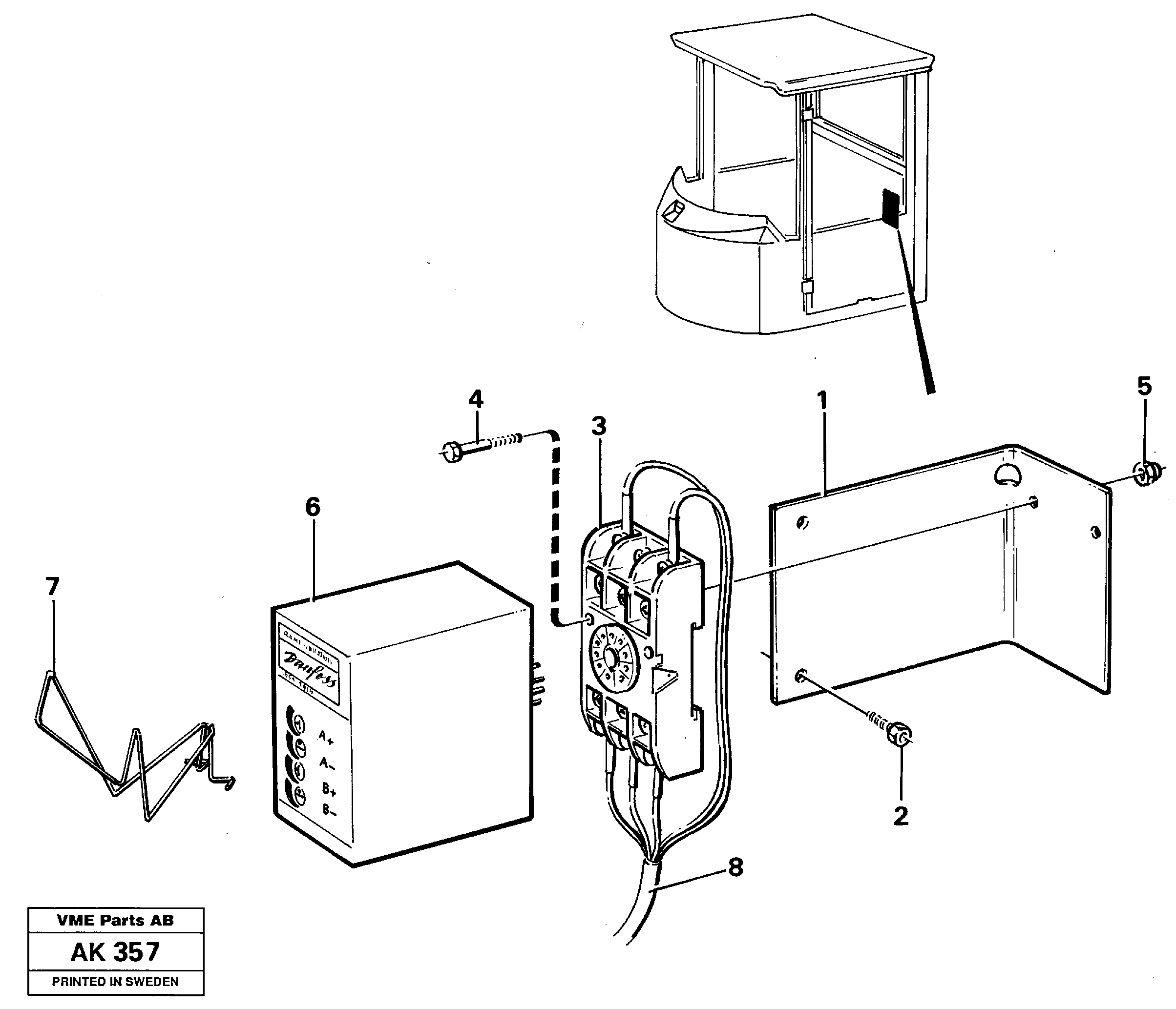 Схема запчастей Volvo L180 - 51183 Electronic unit, CDC L180/L180C VOLVO BM VOLVO BM L180/L180C SER NO -2532 / -60469 USA