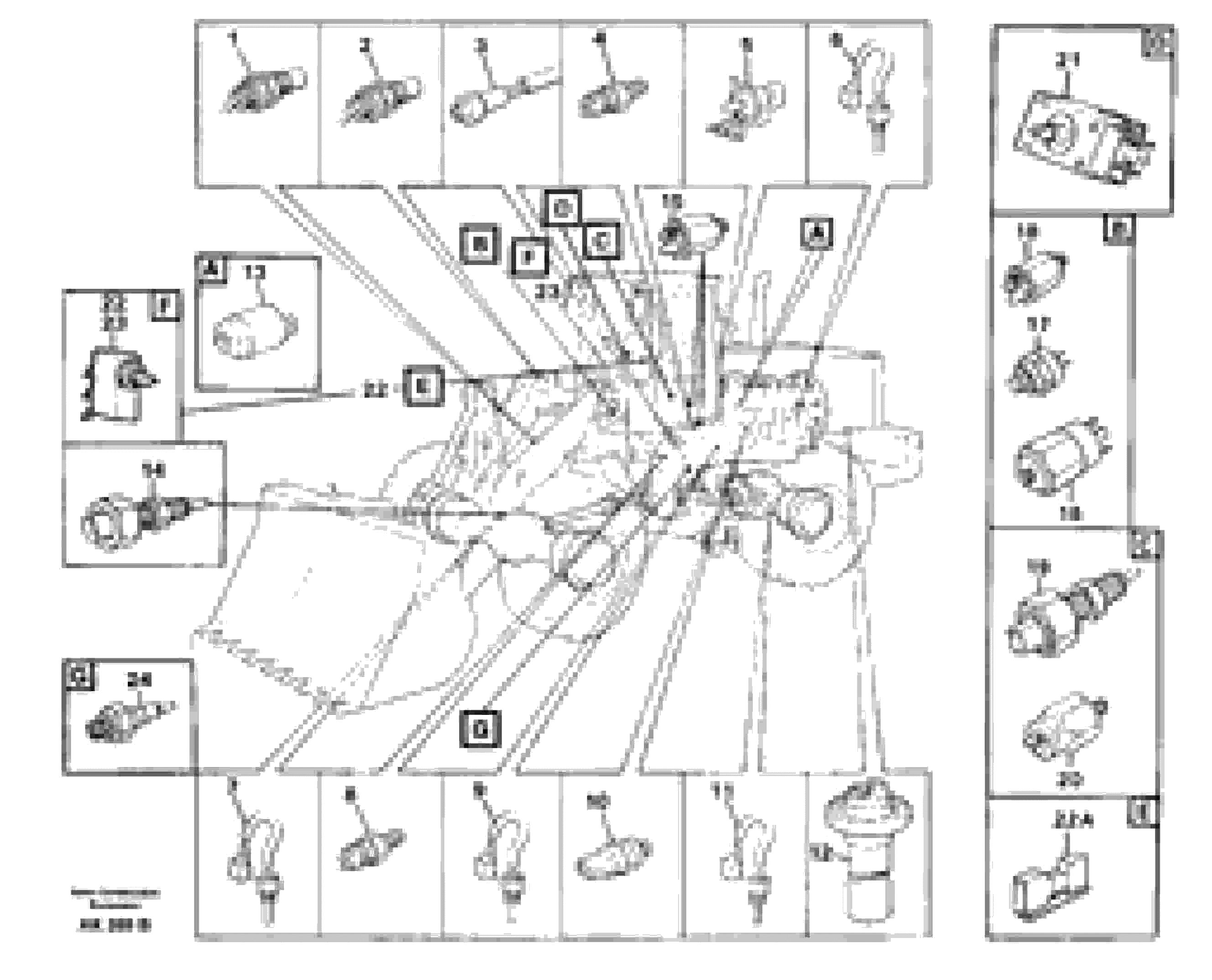 Схема запчастей Volvo L180 - 51184 Sensor L180/L180C VOLVO BM VOLVO BM L180/L180C SER NO -2532 / -60469 USA