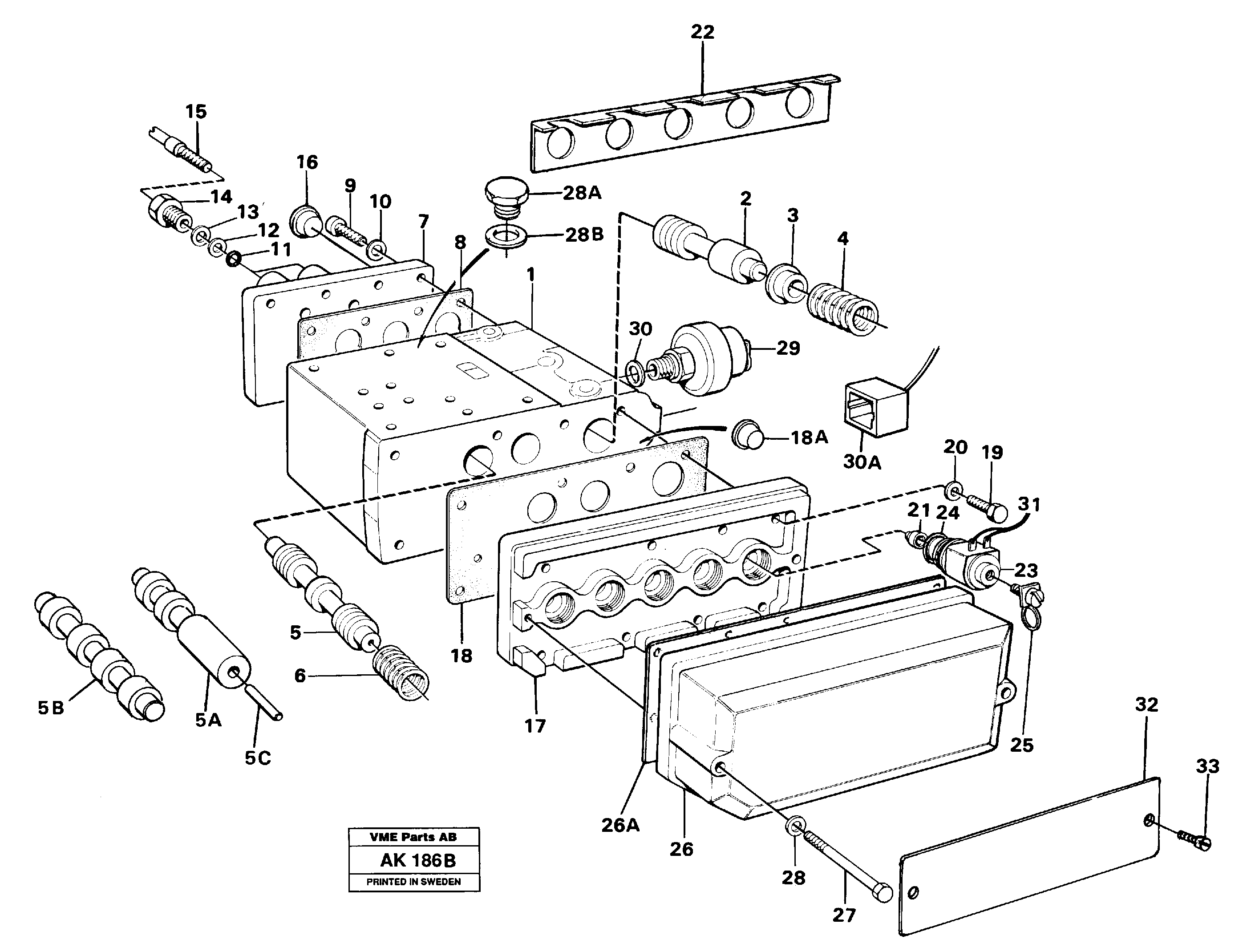 Схема запчастей Volvo L180 - 4280 Gear changing unit L180/L180C VOLVO BM VOLVO BM L180/L180C SER NO -2532 / -60469 USA