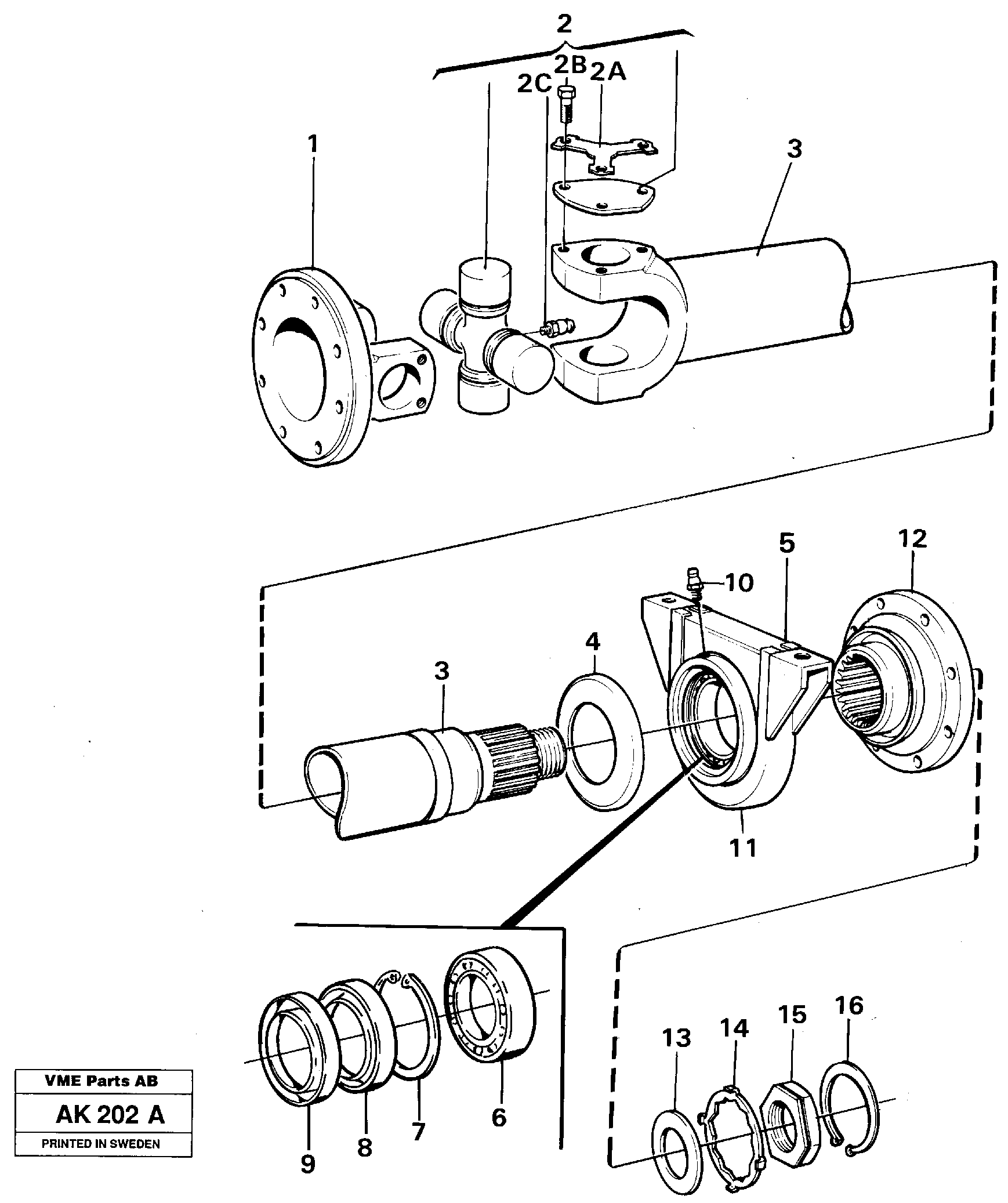 Схема запчастей Volvo L180 - 14387 Вал карданный L180/L180C VOLVO BM VOLVO BM L180/L180C SER NO -2532 / -60469 USA