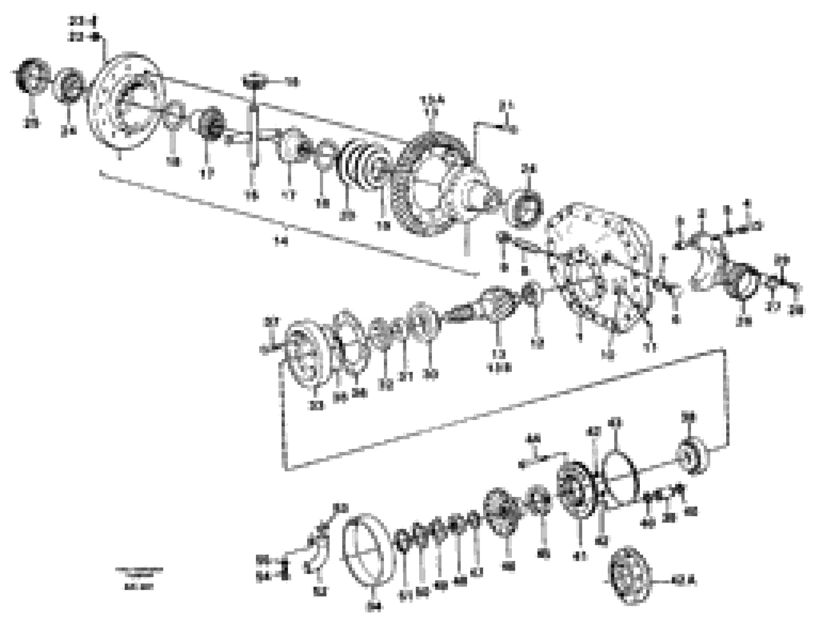 Схема запчастей Volvo L180 - 24689 Final drive, rear L180/L180C VOLVO BM VOLVO BM L180/L180C SER NO -2532 / -60469 USA