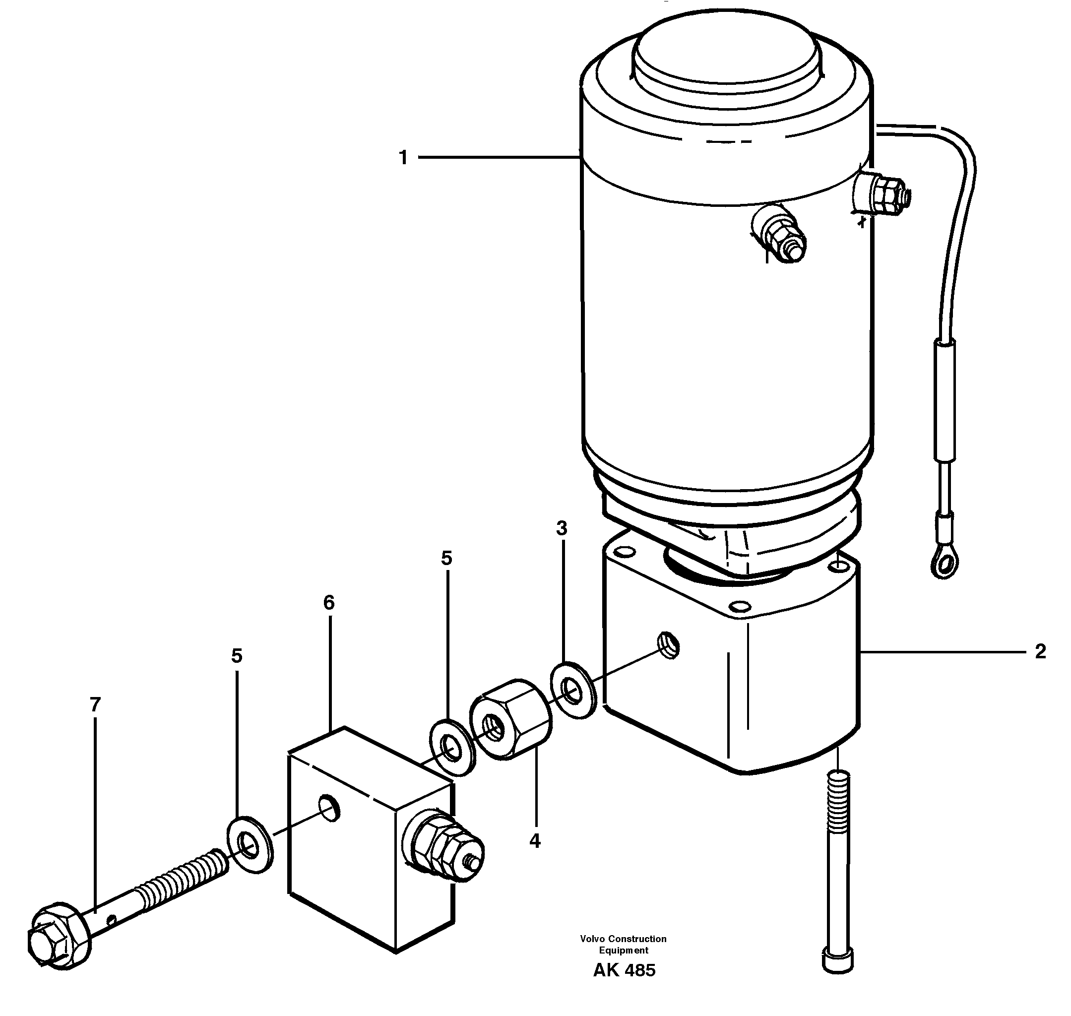 Схема запчастей Volvo L180 - 13374 Pump unit L180/L180C VOLVO BM VOLVO BM L180/L180C SER NO -2532 / -60469 USA