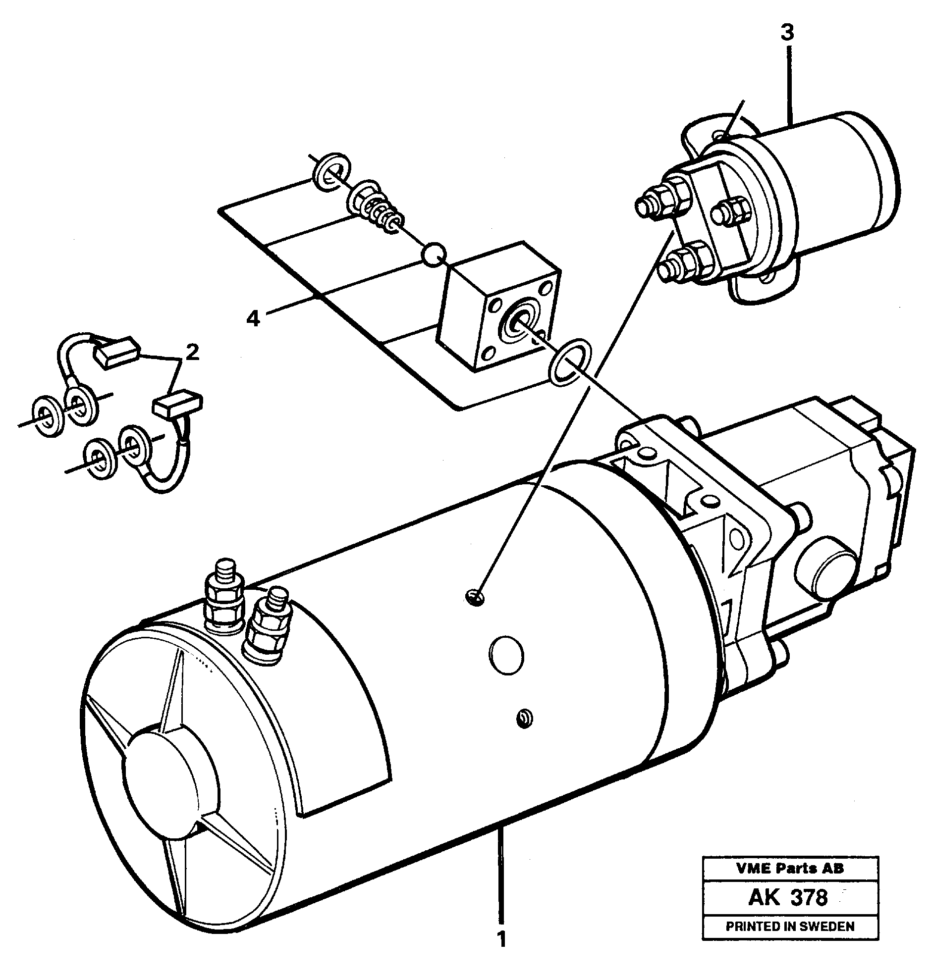 Схема запчастей Volvo L180 - 25764 Pump unit L180/L180C VOLVO BM VOLVO BM L180/L180C SER NO -2532 / -60469 USA