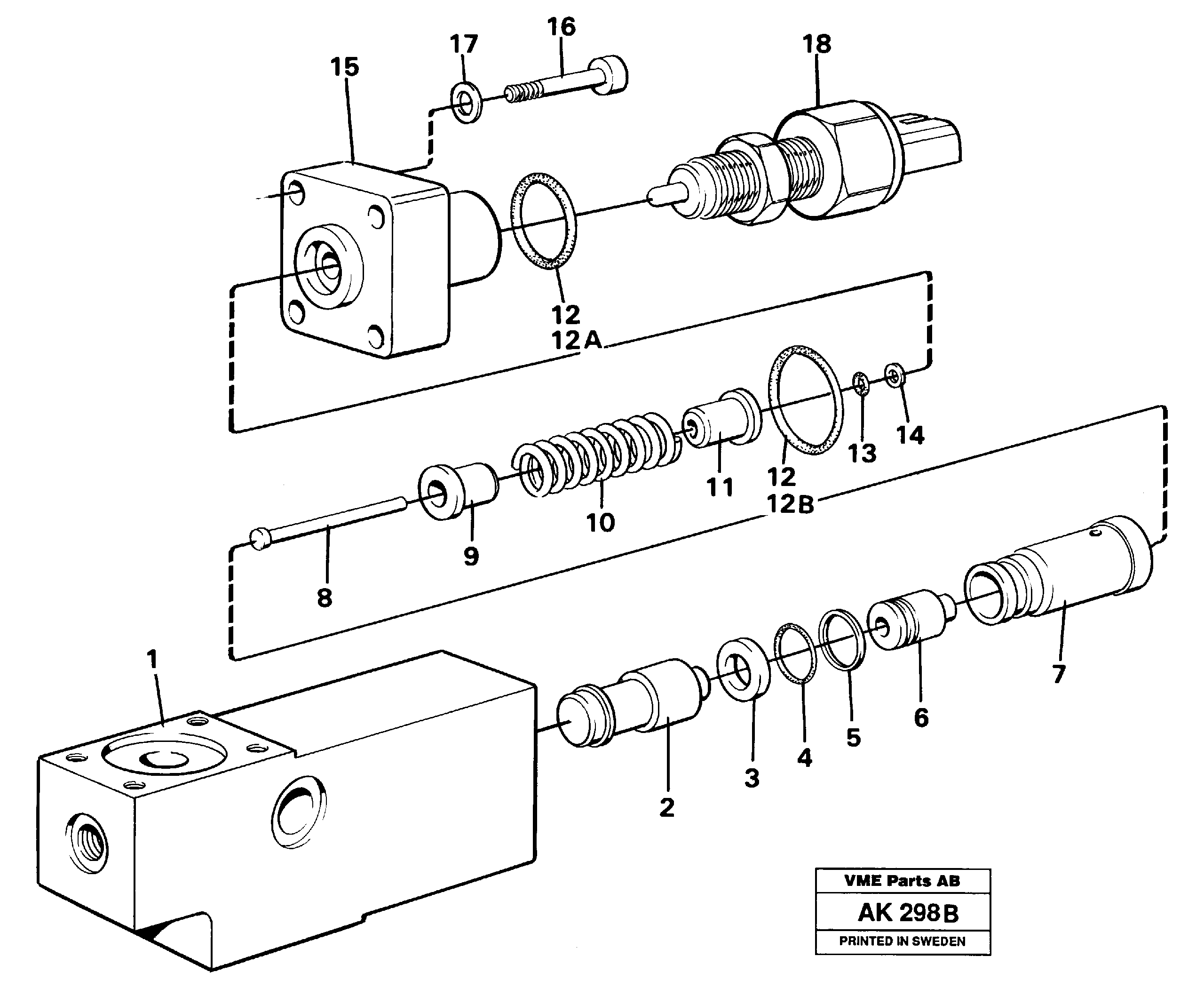 Схема запчастей Volvo L180 - 51192 Sensor L180/L180C VOLVO BM VOLVO BM L180/L180C SER NO -2532 / -60469 USA