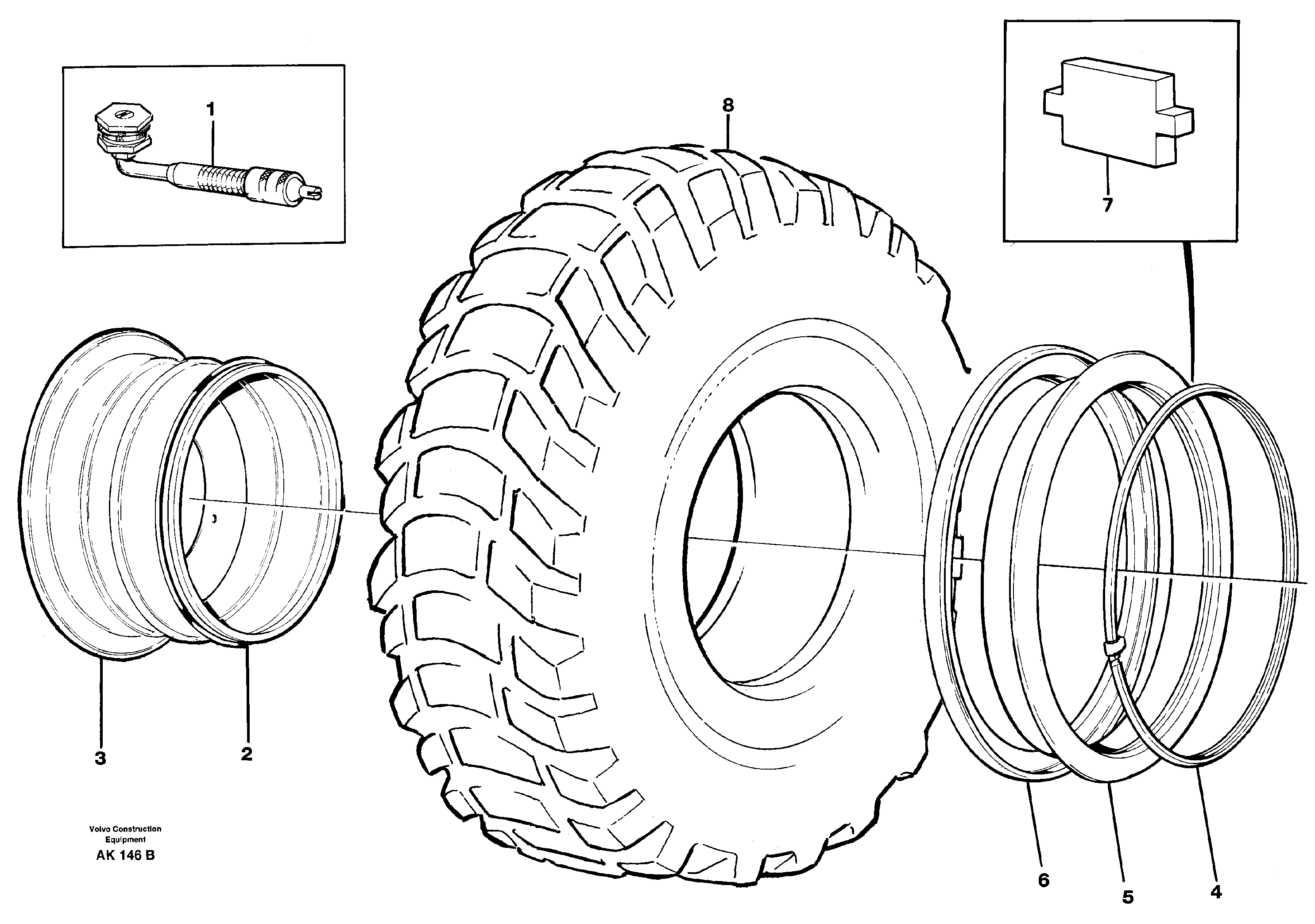 Схема запчастей Volvo L180 - 96751 Wheel L180/L180C VOLVO BM VOLVO BM L180/L180C SER NO -2532 / -60469 USA