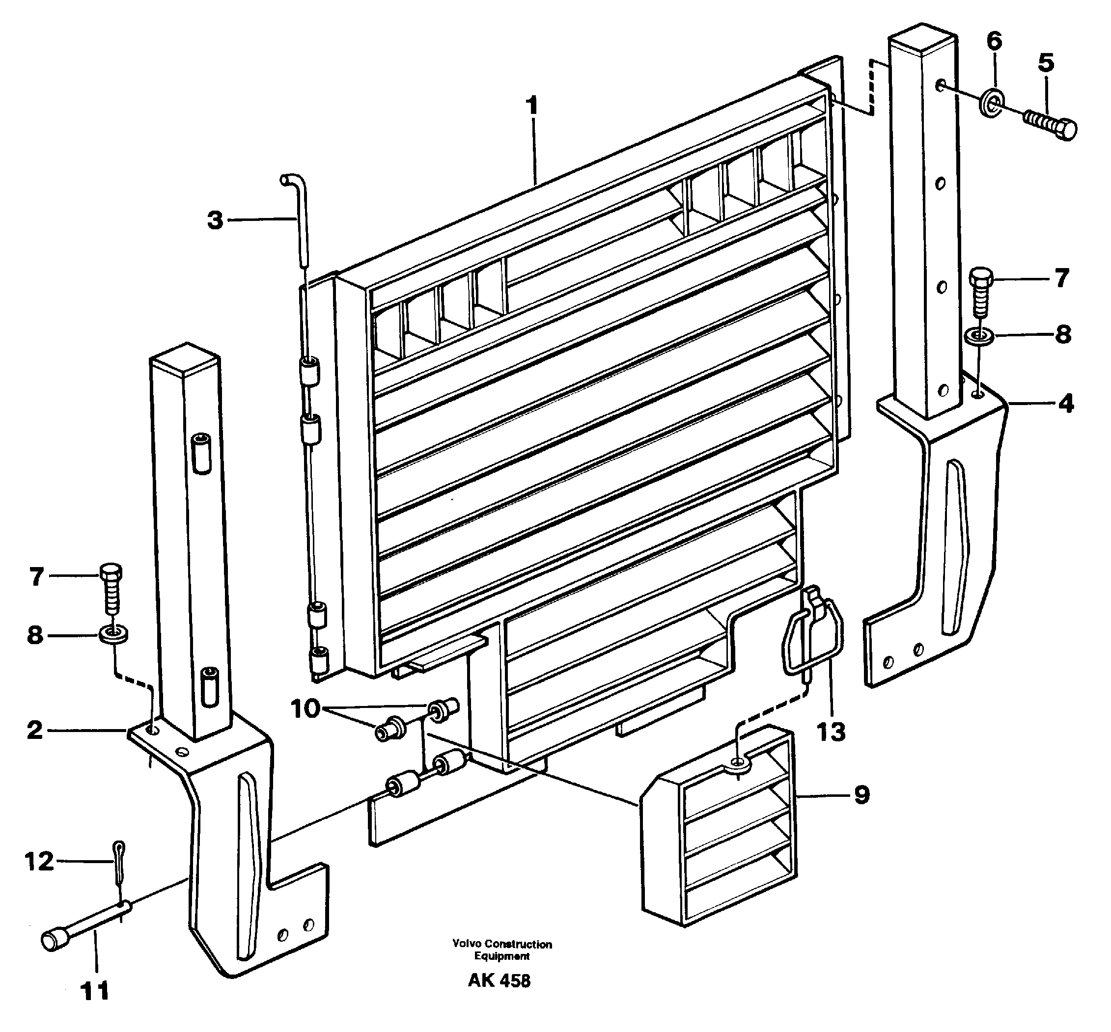 Схема запчастей Volvo L180 - 47330 Radiator, kylare L180/L180C VOLVO BM VOLVO BM L180/L180C SER NO -2532 / -60469 USA