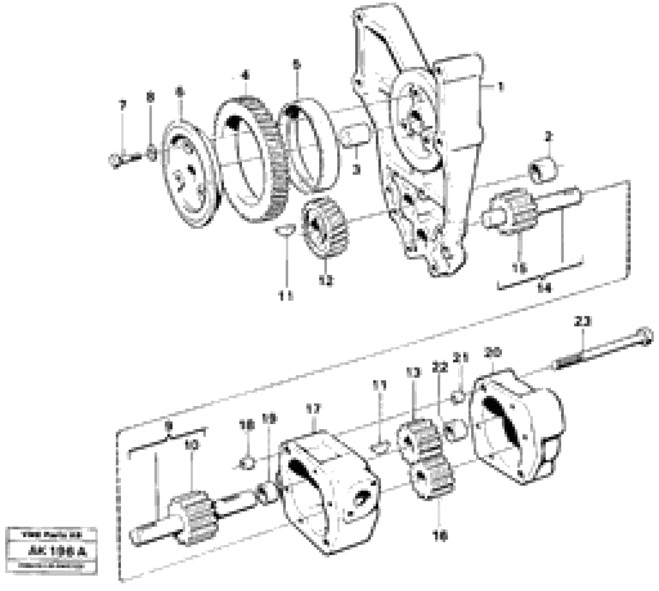 Схема запчастей Volvo L180 - 98029 Насос масляный L180/L180C VOLVO BM VOLVO BM L180/L180C SER NO -2532 / -60469 USA