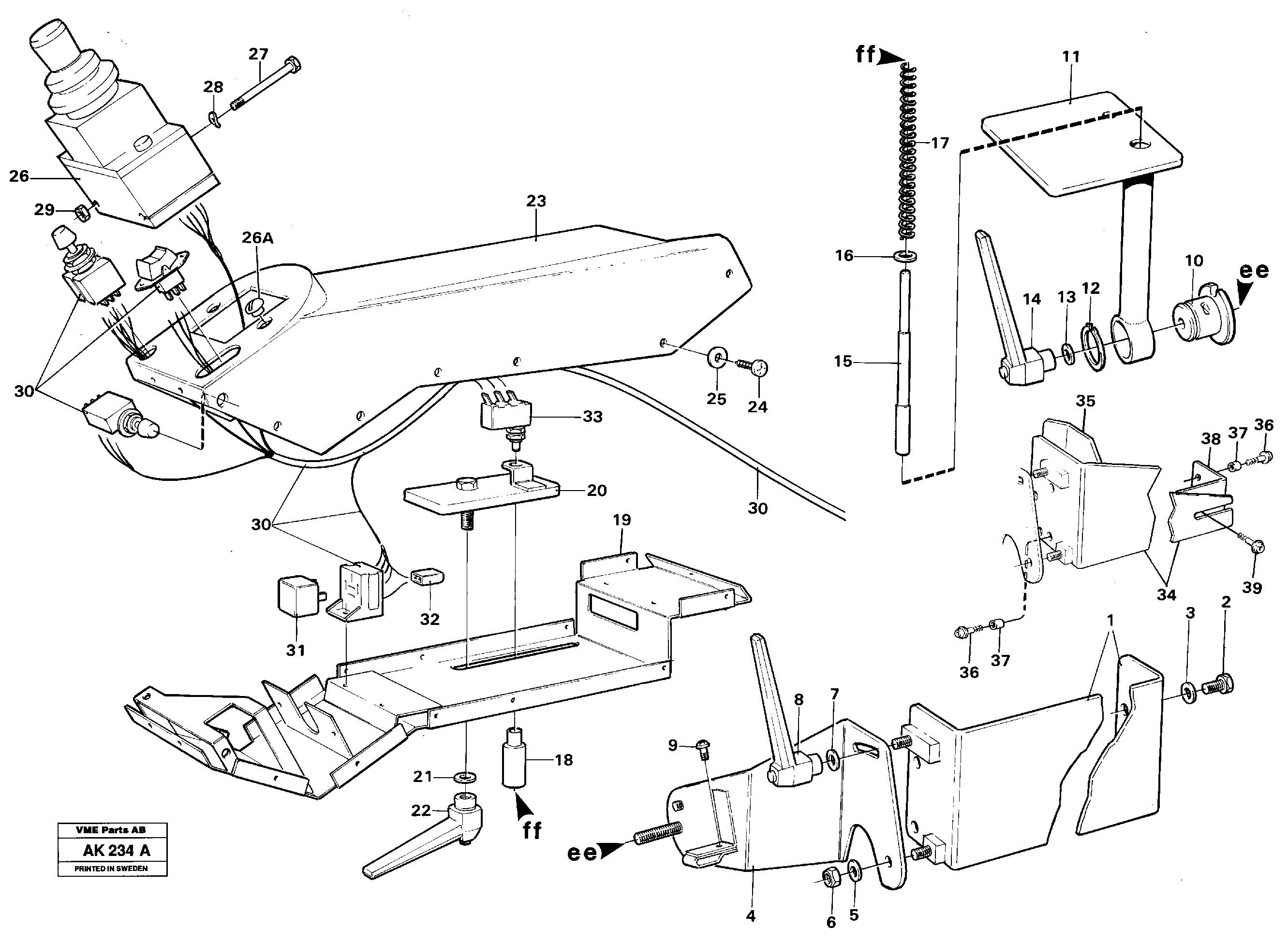 Схема запчастей Volvo L180 - 47115 CDC - steering, plate details L180/L180C VOLVO BM VOLVO BM L180/L180C SER NO -2532 / -60469 USA