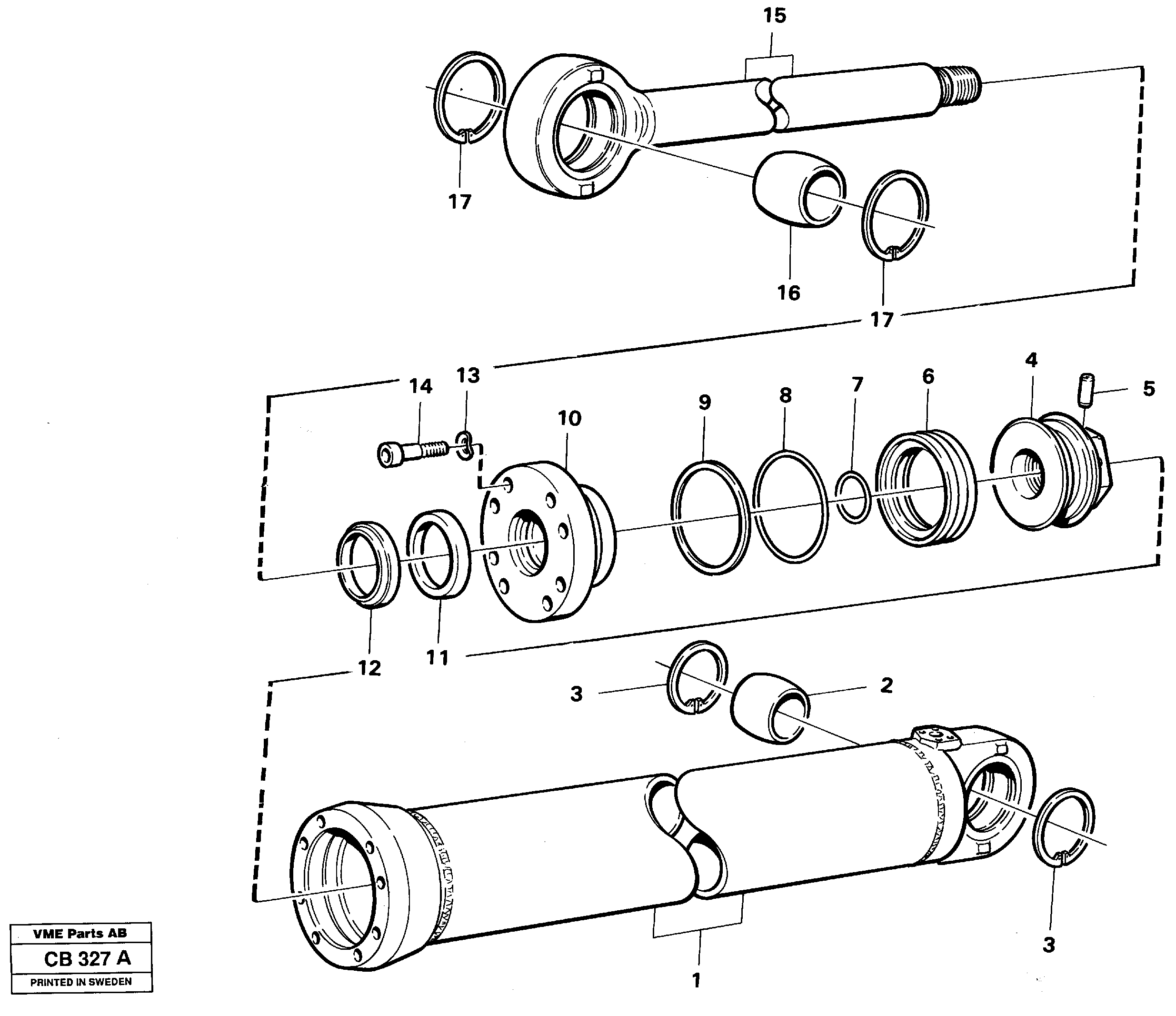 Схема запчастей Volvo EL70 - 49399 Side-angling cylinder EL70 VOLVO BM VOLVO BM EL70