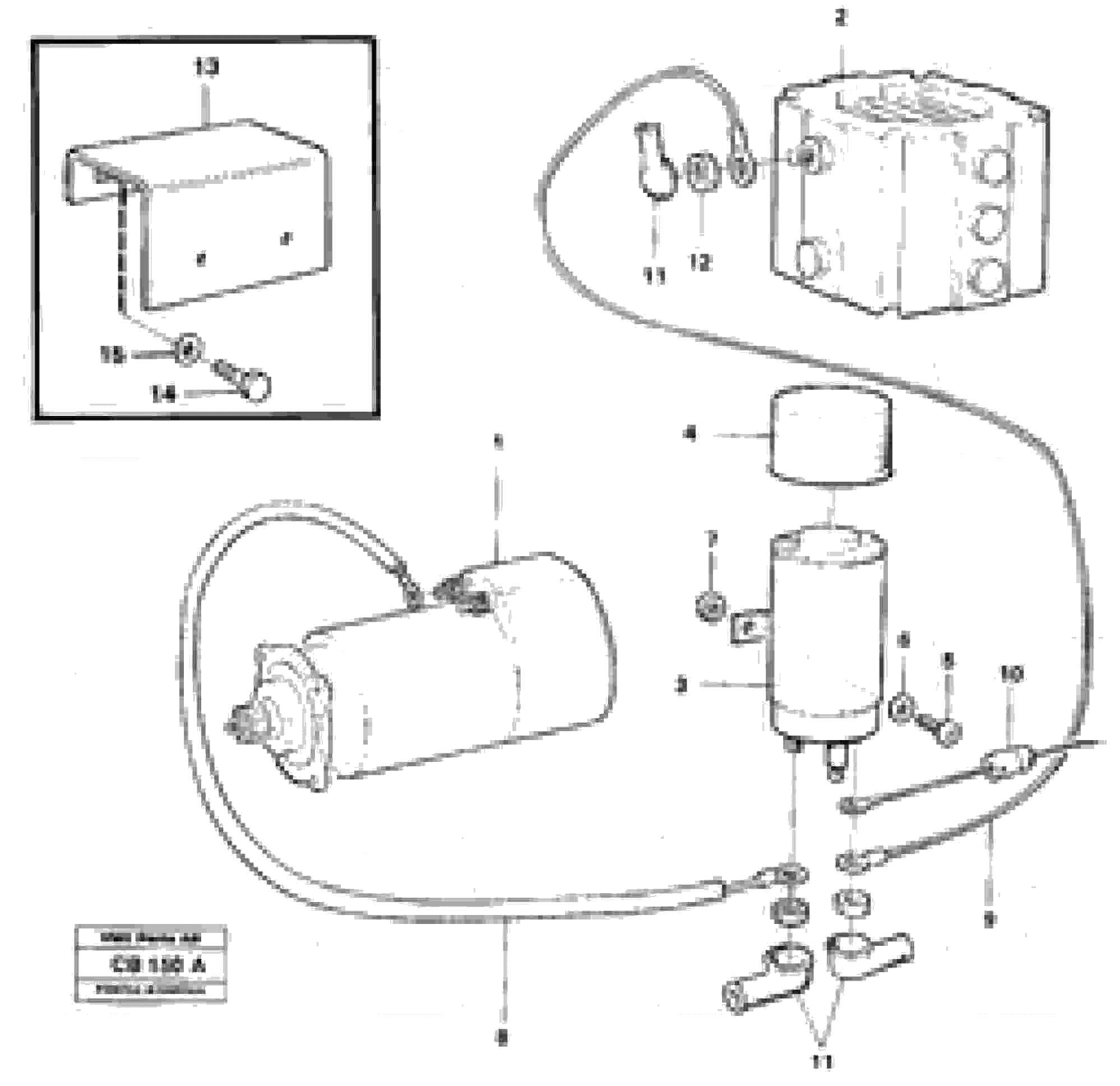 Схема запчастей Volvo EL70 - 26779 Starter element with fitting parts EL70 VOLVO BM VOLVO BM EL70