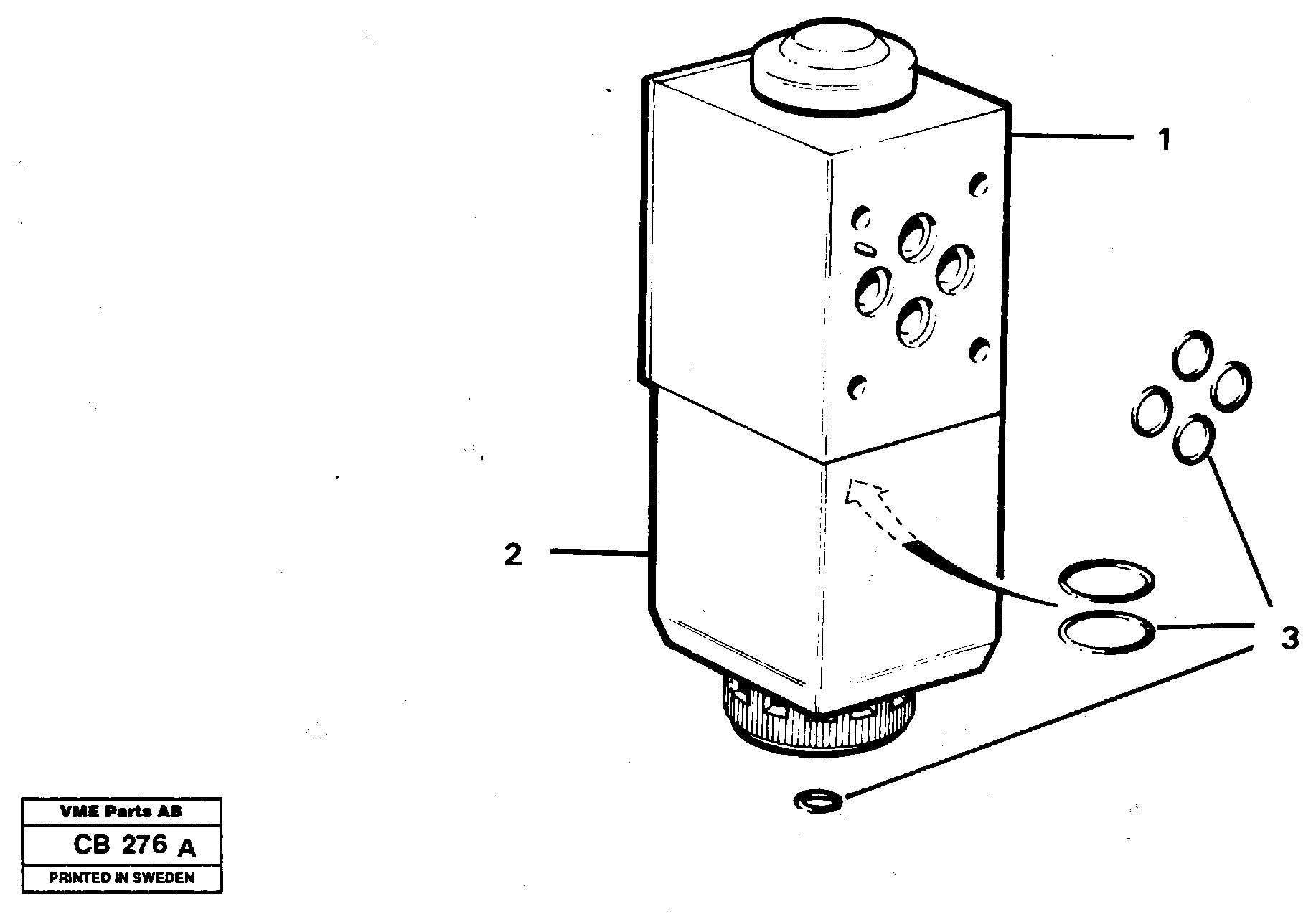 Схема запчастей Volvo EL70 - 22408 Magnet valve EL70 VOLVO BM VOLVO BM EL70