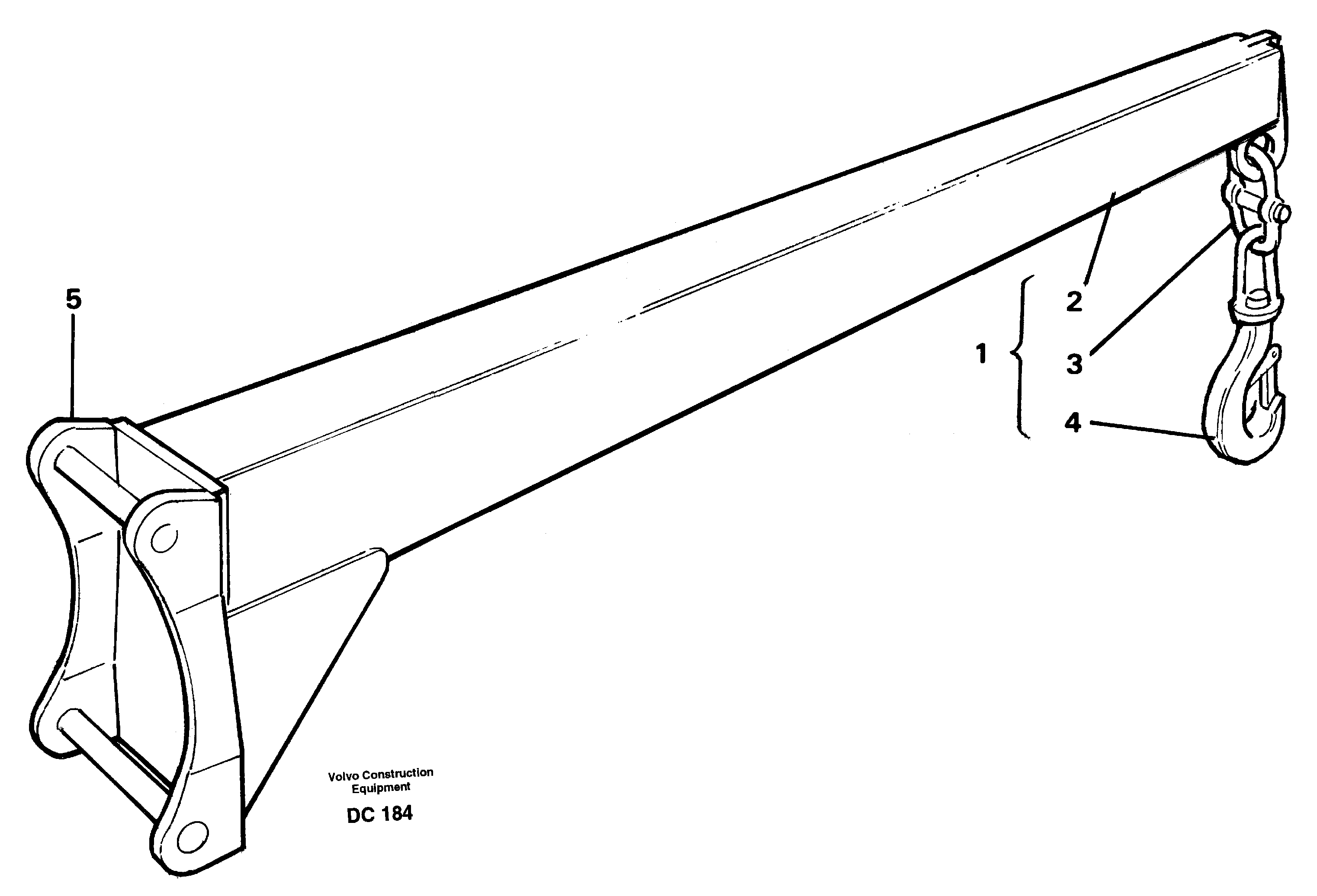 Схема запчастей Volvo EL70 - 38170 Lifting arm ATTACHMENTS ATTACHMENTS WHEEL LOADERS GEN. - C