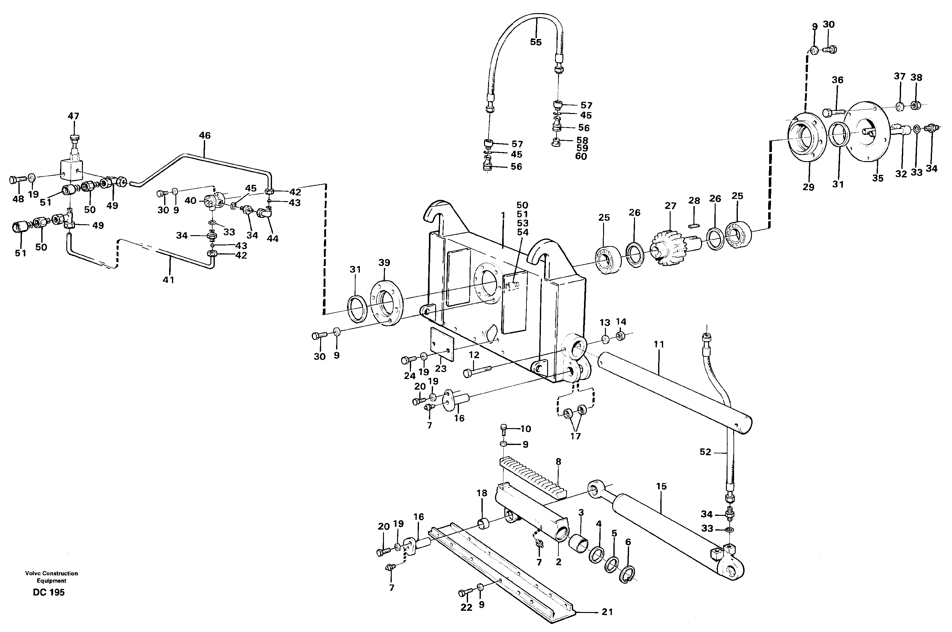 Схема запчастей Volvo EL70 - 38424 Stripper unit ATTACHMENTS ATTACHMENTS WHEEL LOADERS GEN. - C