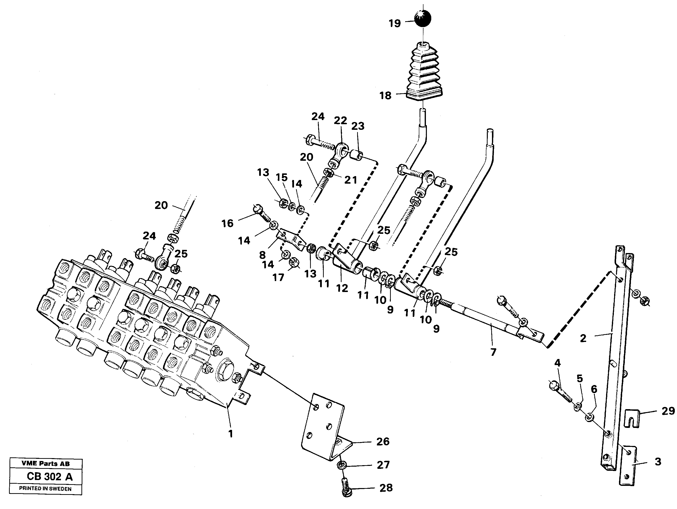 Схема запчастей Volvo EL70 - 9948 Outrigger legs controls EL70 VOLVO BM VOLVO BM EL70