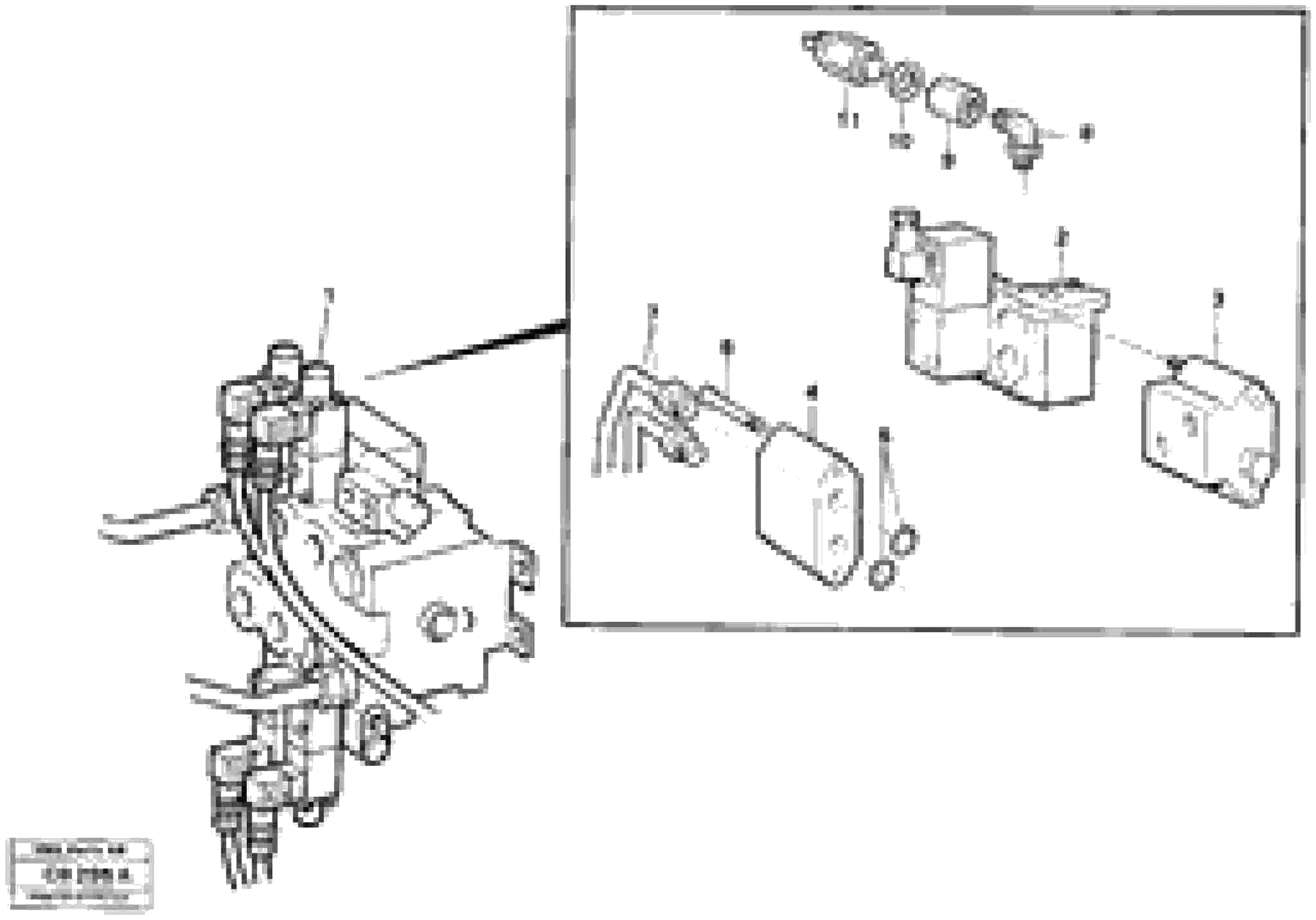 Схема запчастей Volvo EL70 - 10649 Hydraulic valve loader unit EL70 VOLVO BM VOLVO BM EL70