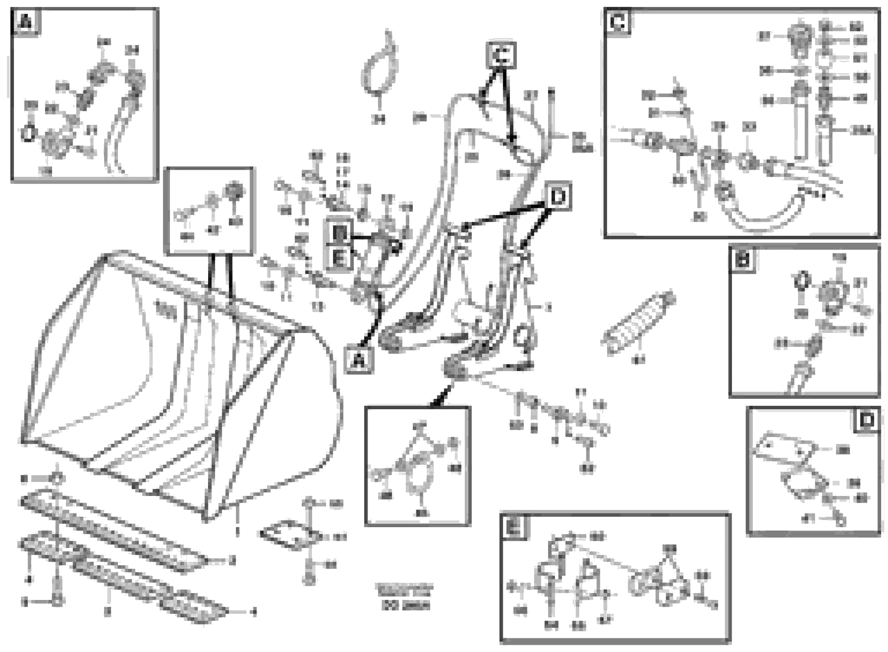 Схема запчастей Volvo EL70 - 24768 High-tipping bucket ATTACHMENTS ATTACHMENTS WHEEL LOADERS GEN. - C