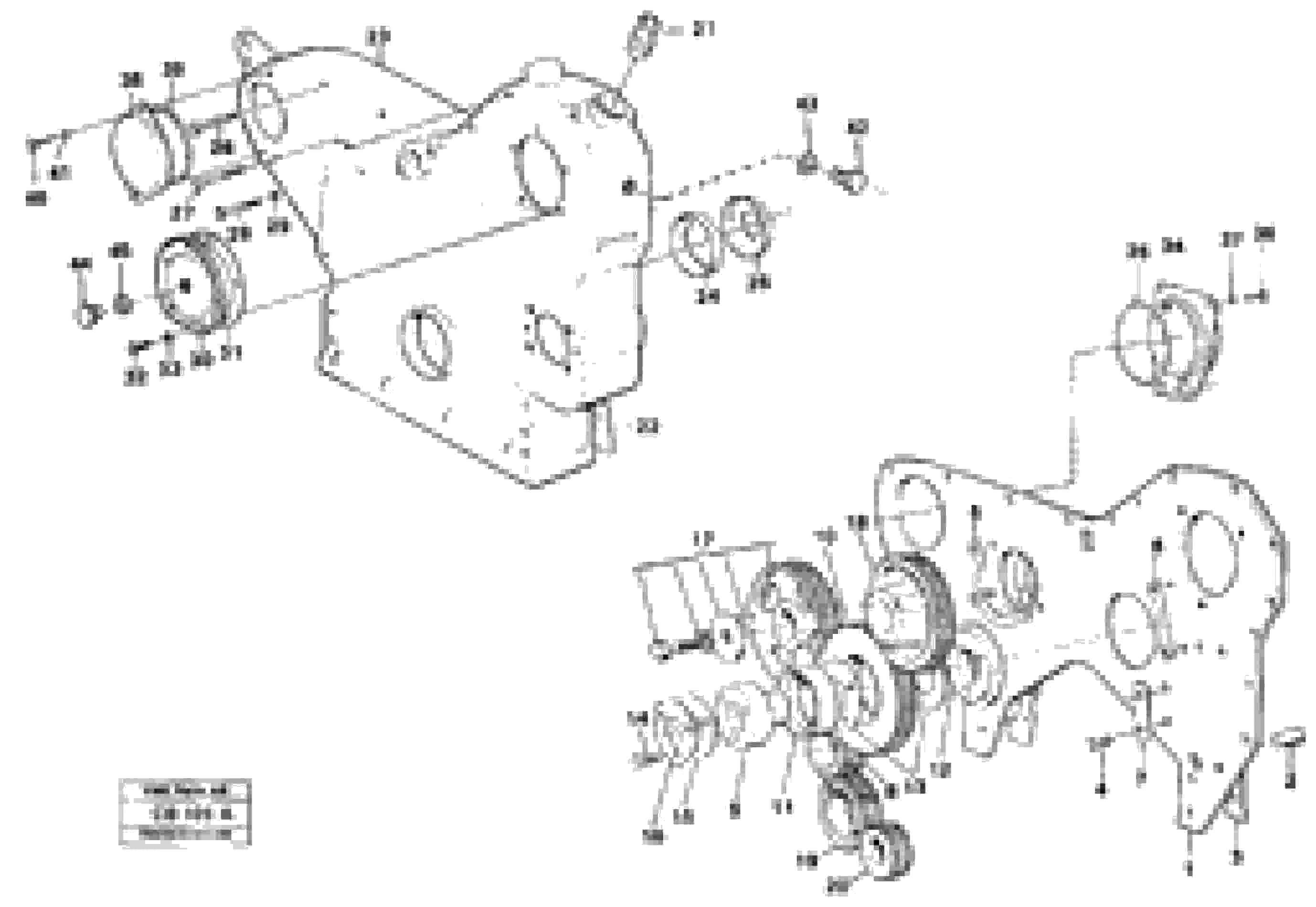 Схема запчастей Volvo EL70 - 98953 Timing gear casing and gears EL70 VOLVO BM VOLVO BM EL70