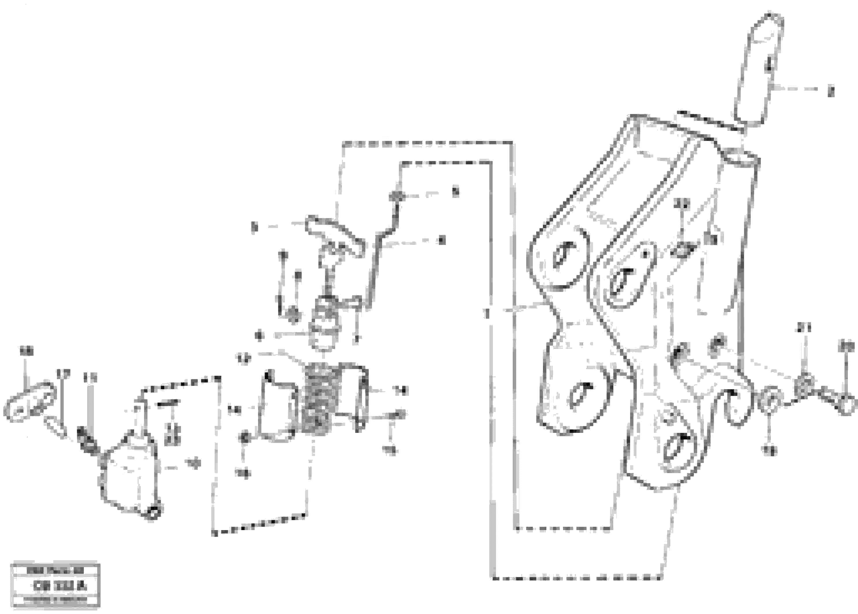 Схема запчастей Volvo EL70 - 11526 Tool bar - option EL70 VOLVO BM VOLVO BM EL70