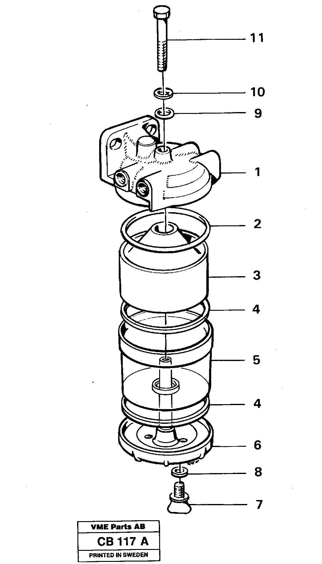 Схема запчастей Volvo EL70 - 25162 Slurry separator EL70 VOLVO BM VOLVO BM EL70