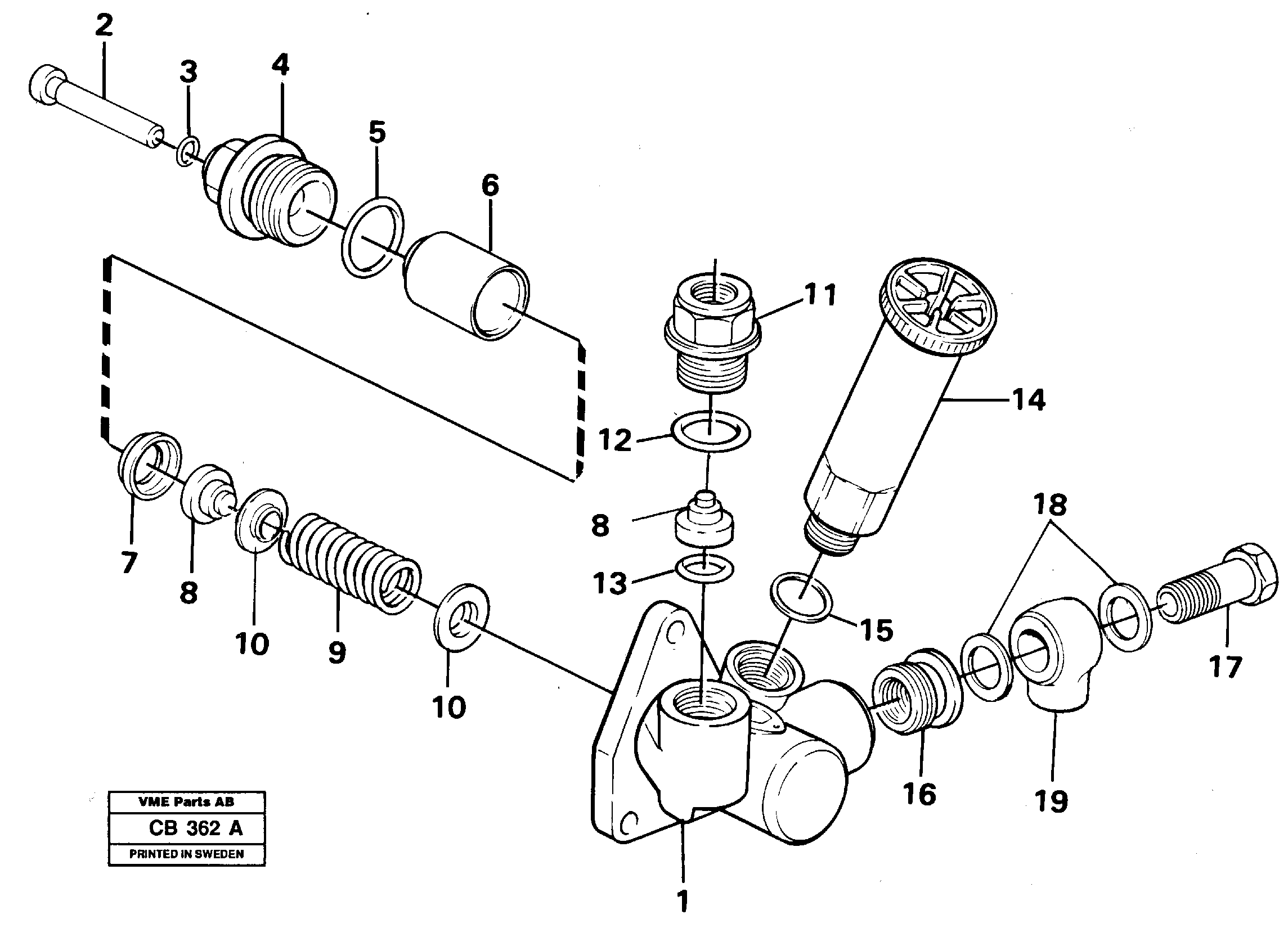 Схема запчастей Volvo EL70 - 97041 Feed pump EL70 VOLVO BM VOLVO BM EL70