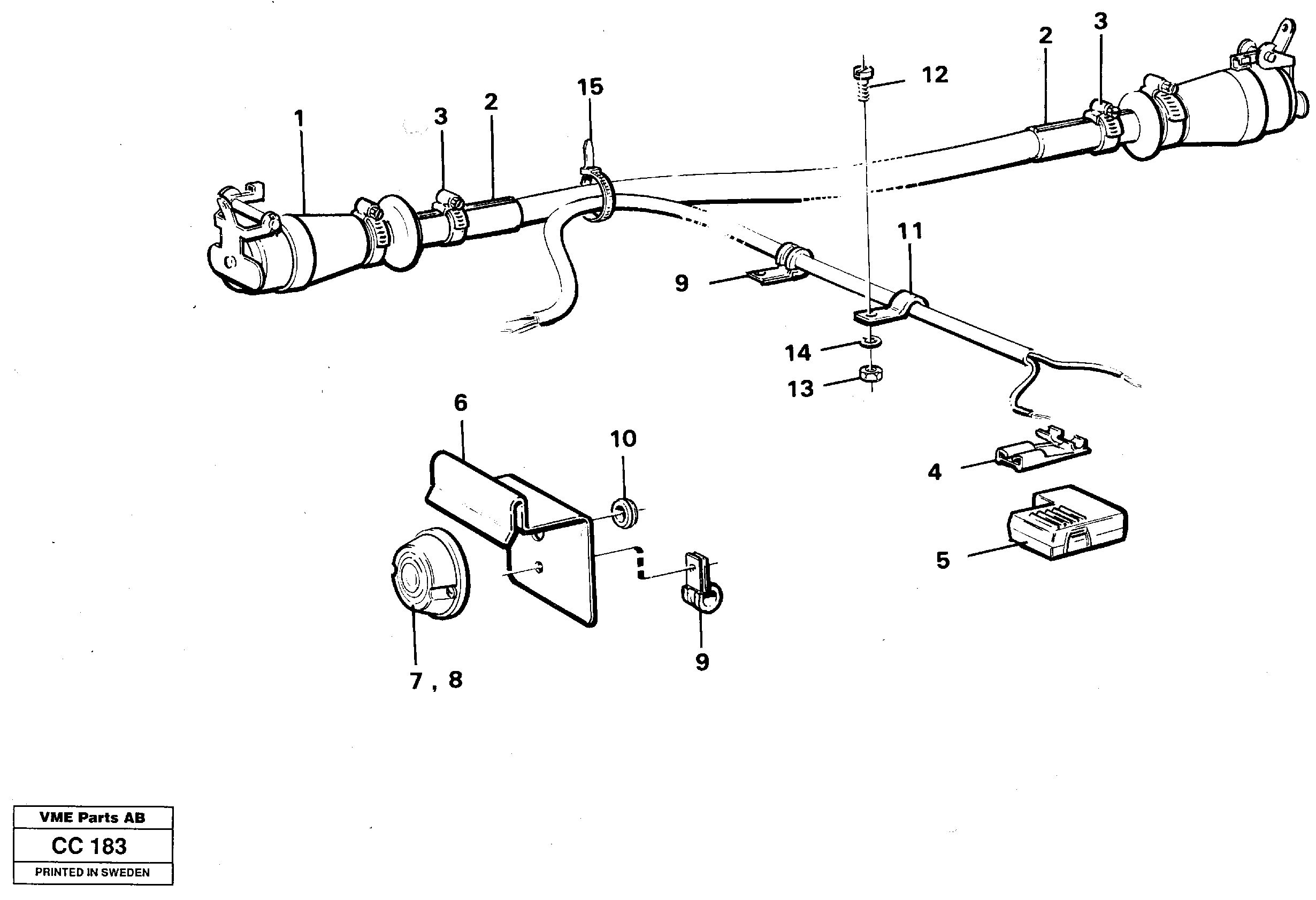 Схема запчастей Volvo EL70C - 84710 Cable harness EL70C VOLVO BM VOLVO BM EL70C