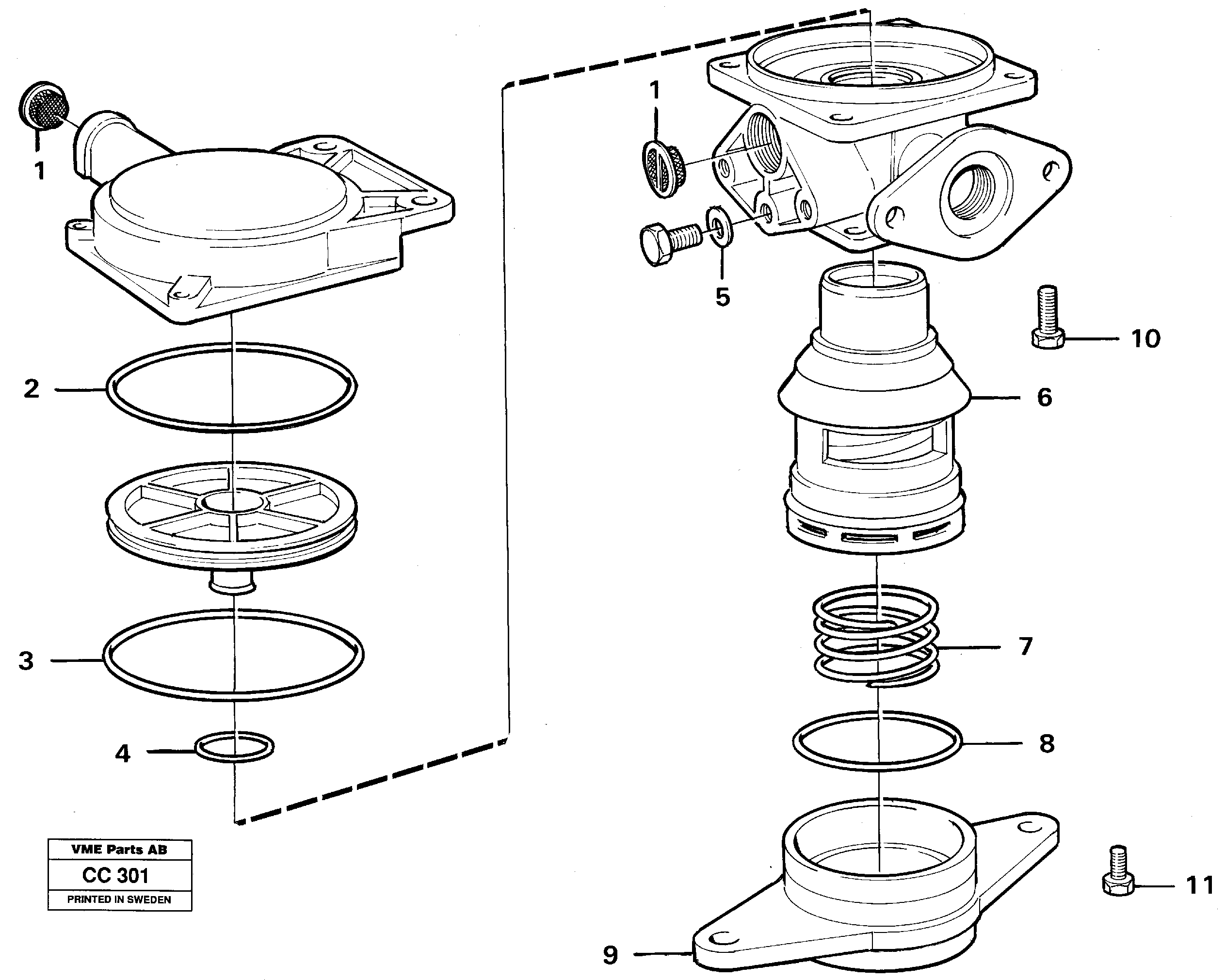 Схема запчастей Volvo EL70C - 54314 Brake valve EL70C VOLVO BM VOLVO BM EL70C