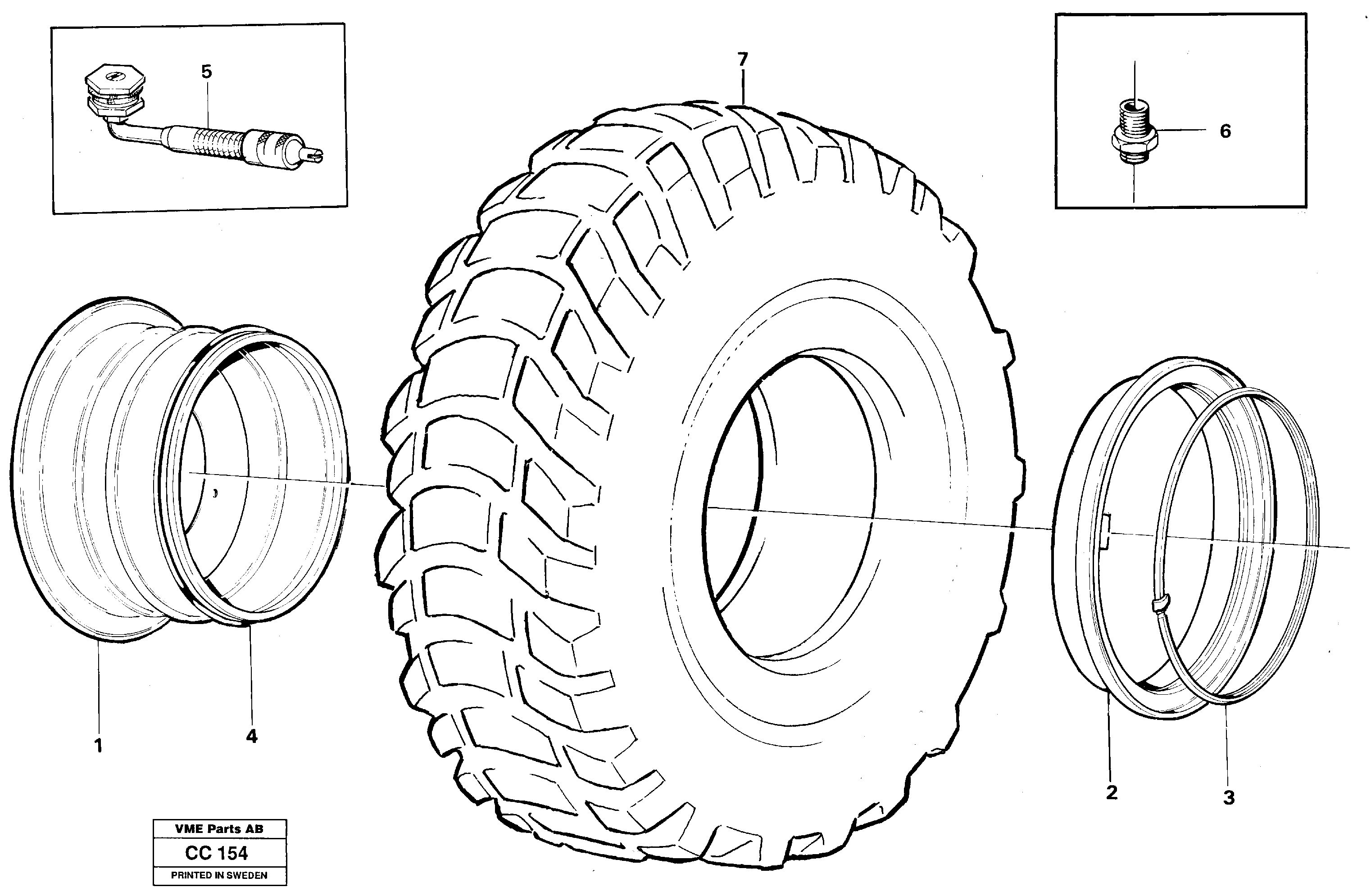 Схема запчастей Volvo EL70C - 21991 Wheel EL70C VOLVO BM VOLVO BM EL70C