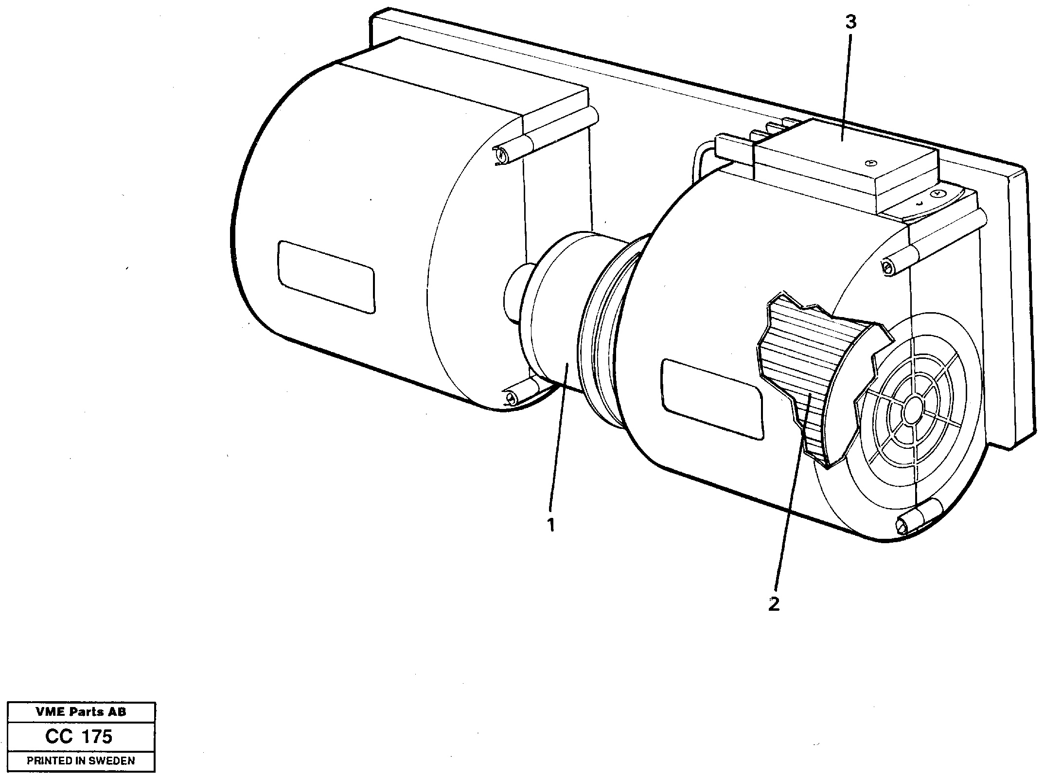 Схема запчастей Volvo EL70C - 28940 Fan EL70C VOLVO BM VOLVO BM EL70C