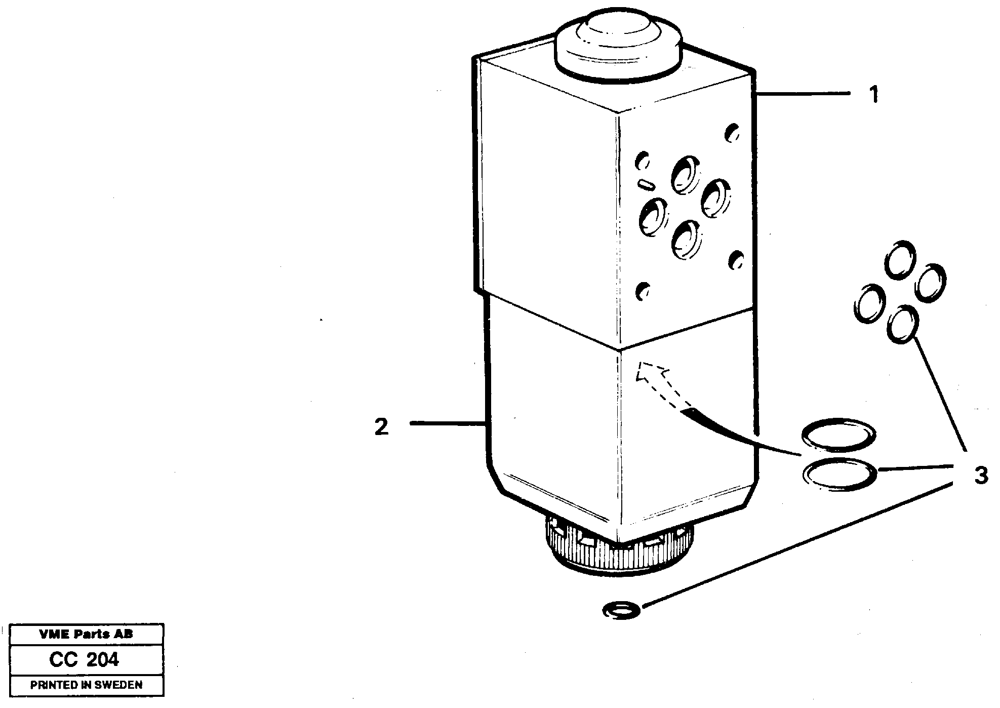 Схема запчастей Volvo EL70C - 14598 Magnet valve EL70C VOLVO BM VOLVO BM EL70C